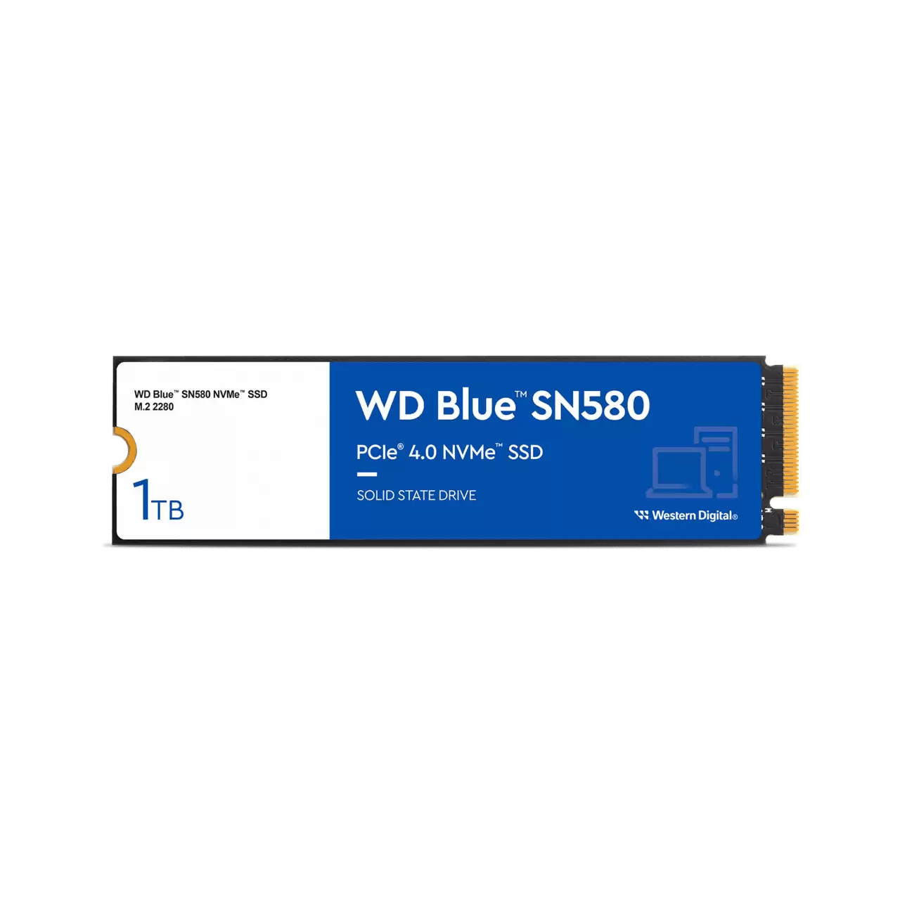 WD Blue M.2 SN580 WDS100T3B0E 1TB Gen4 NVMe SSD(R4150MB/s,W4150MB/s