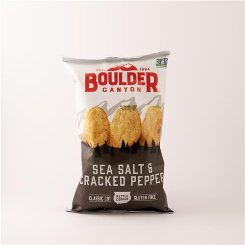 Boulder Sea Salt & Cracked Pepper Chips 142g Second Ave Grocer