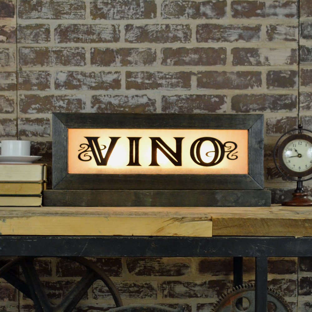 Vintage Style lighted bar signs back lit signs for home bar wine