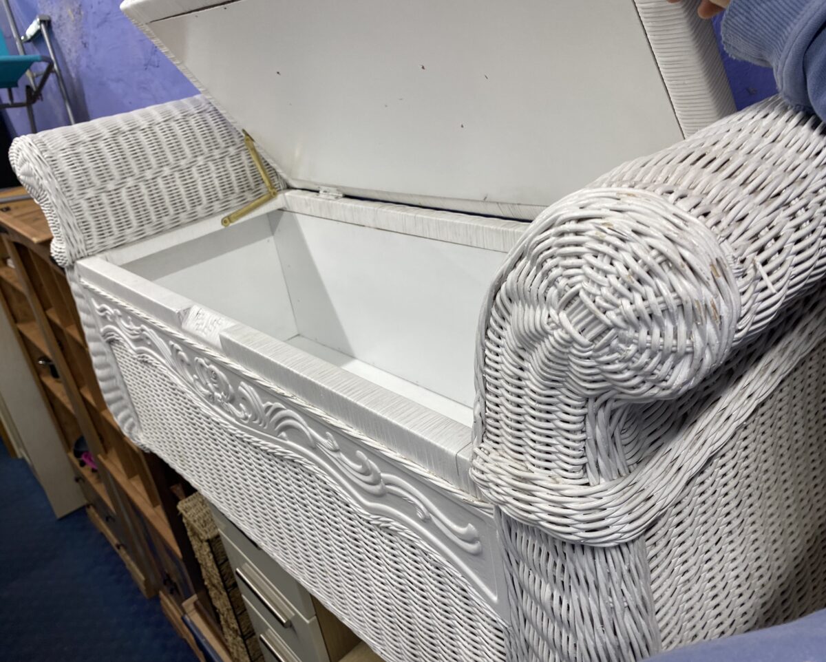 Wicker storage bench The 2nd Hand Shop