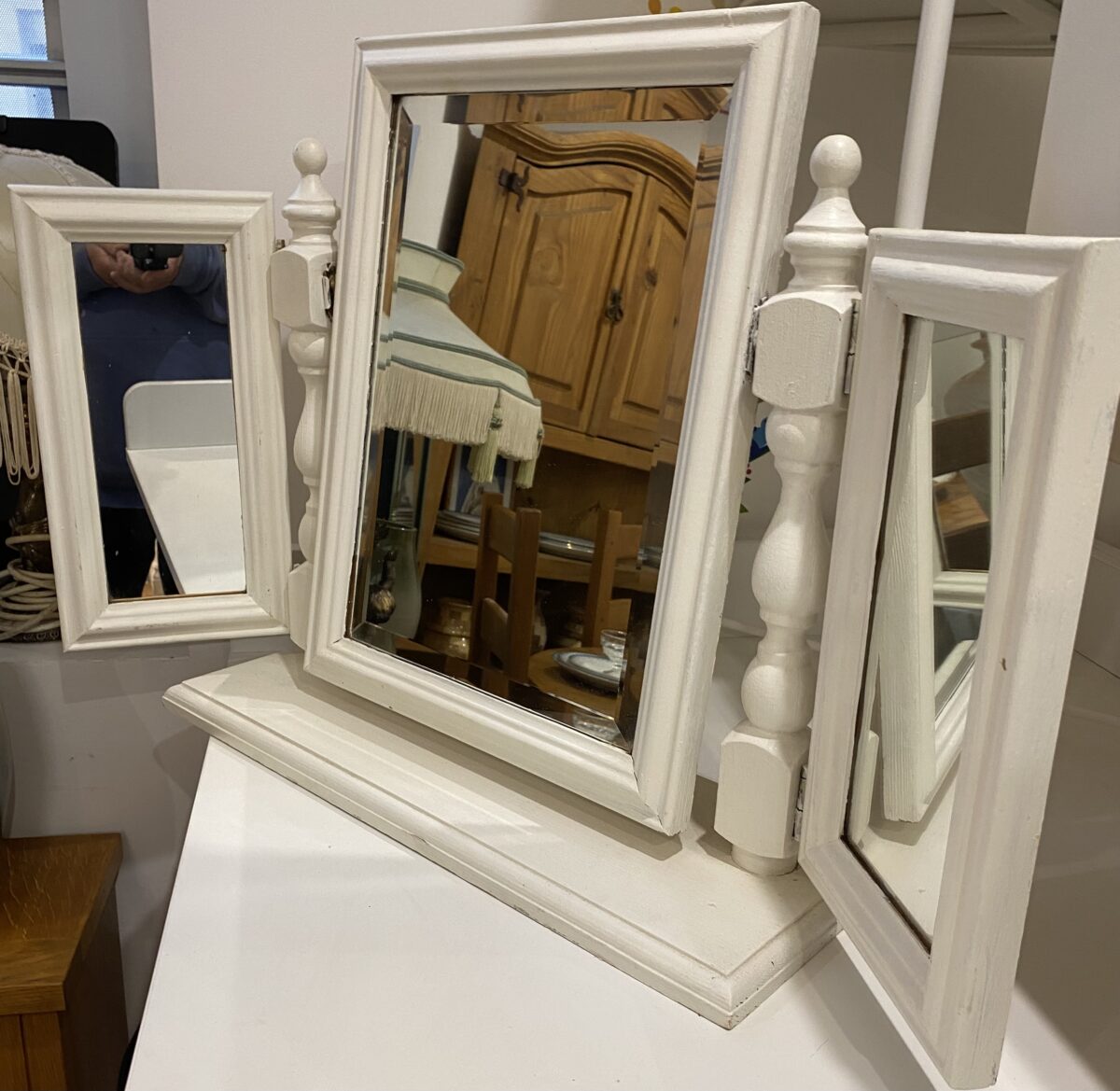 White Dressing Table Mirror The 2nd Hand Shop