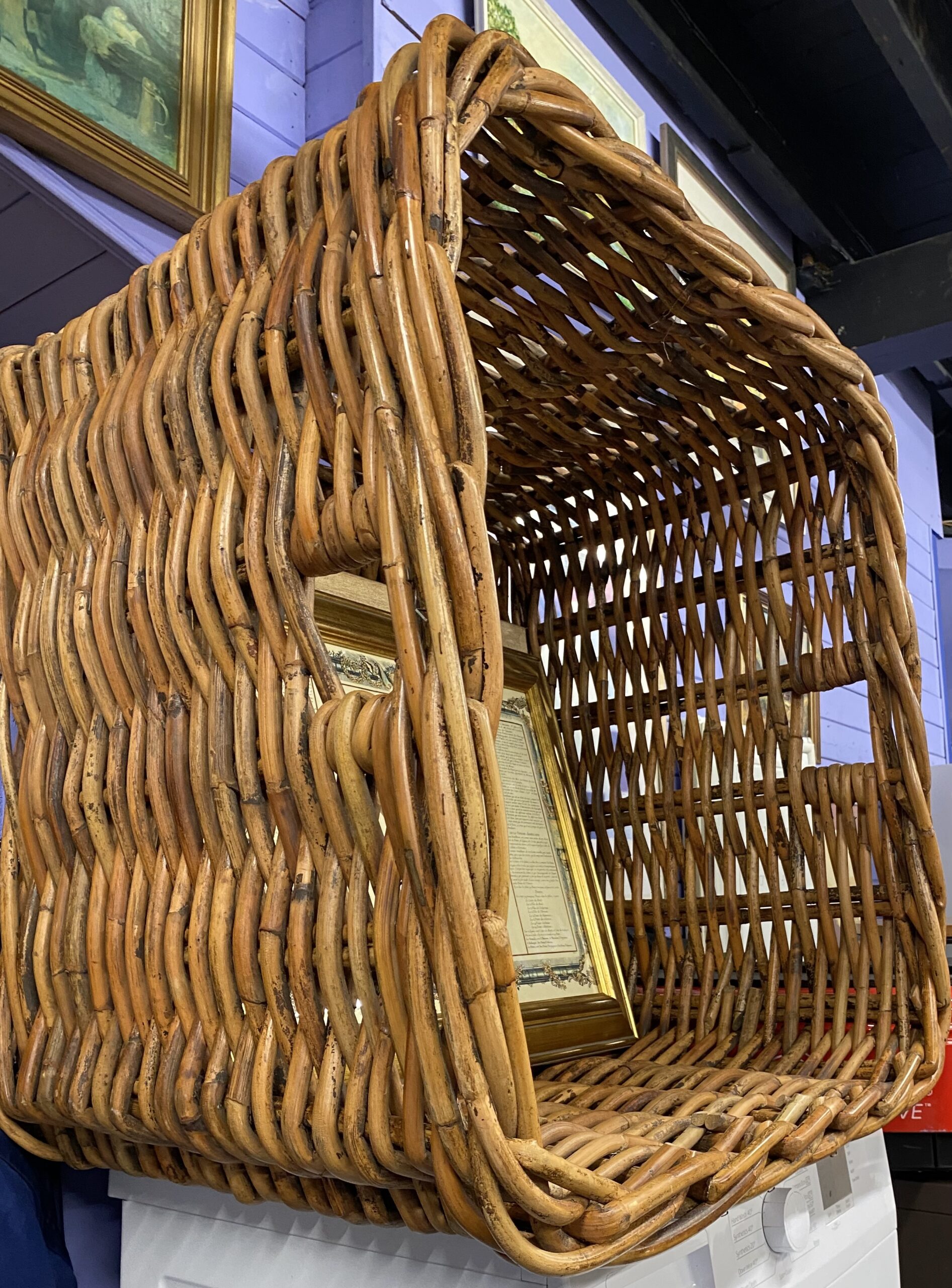 Wicker Basket (square) The 2nd Hand Shop