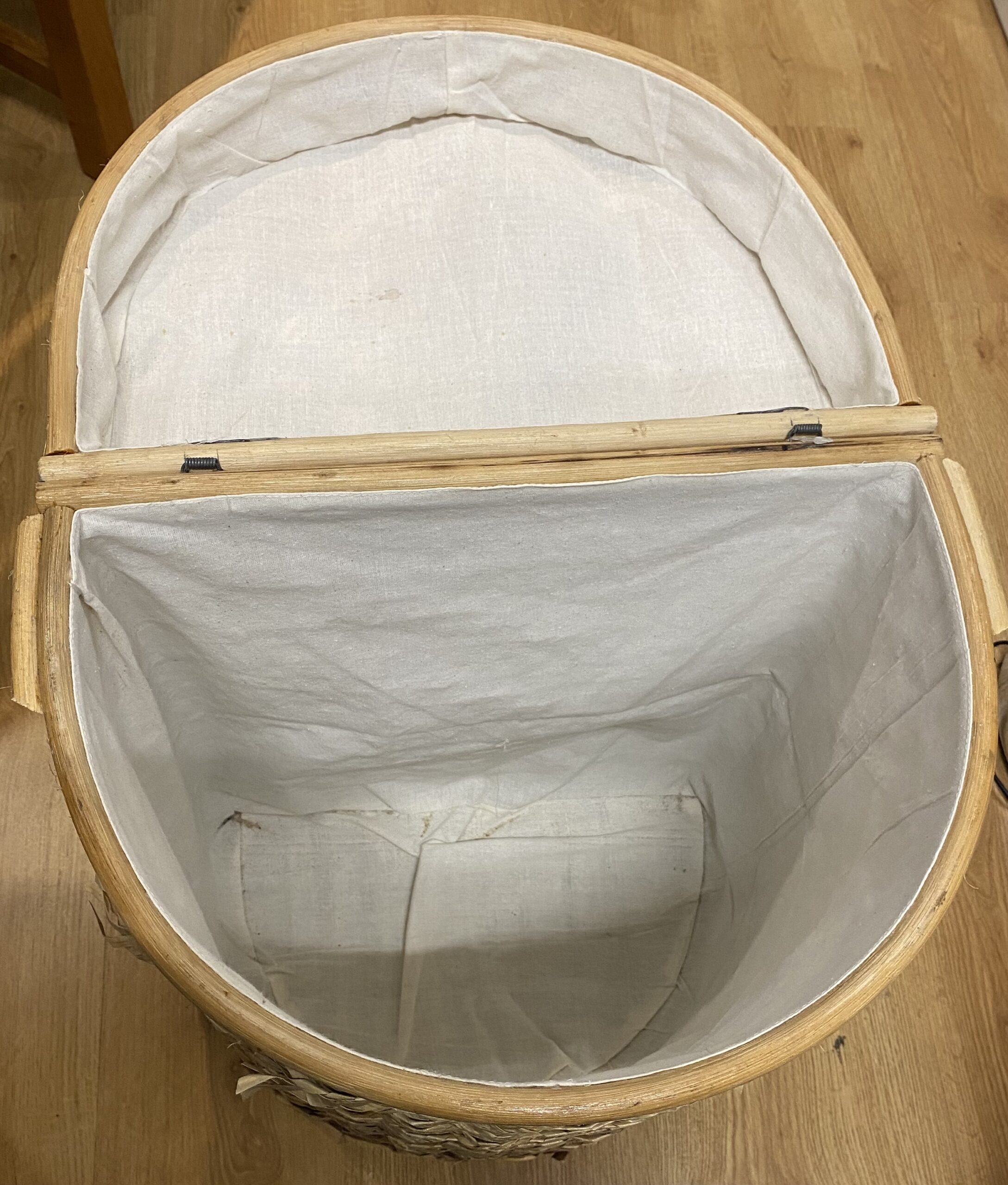 Small Wicker Laundry Basket The 2nd Hand Shop