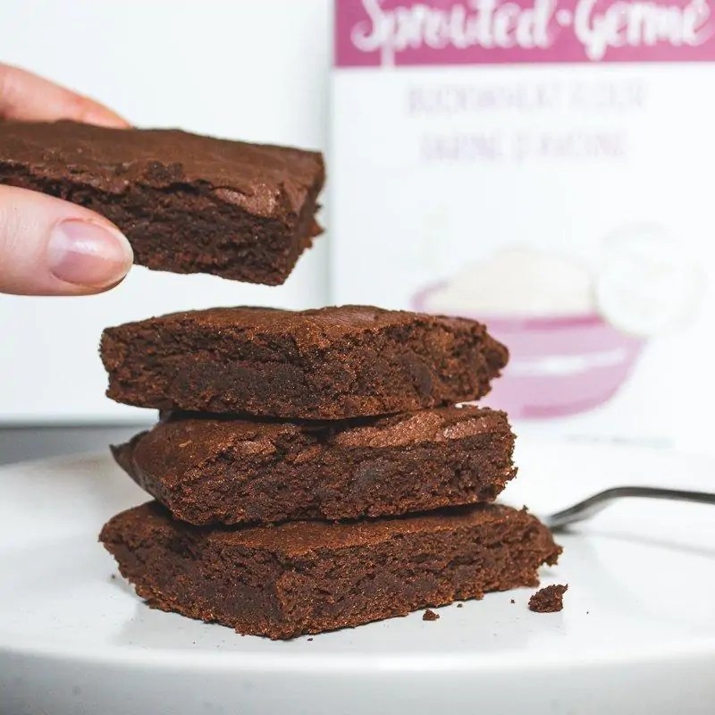 Easy Small Batch Sprouted Buckwheat Brownies Second Spring