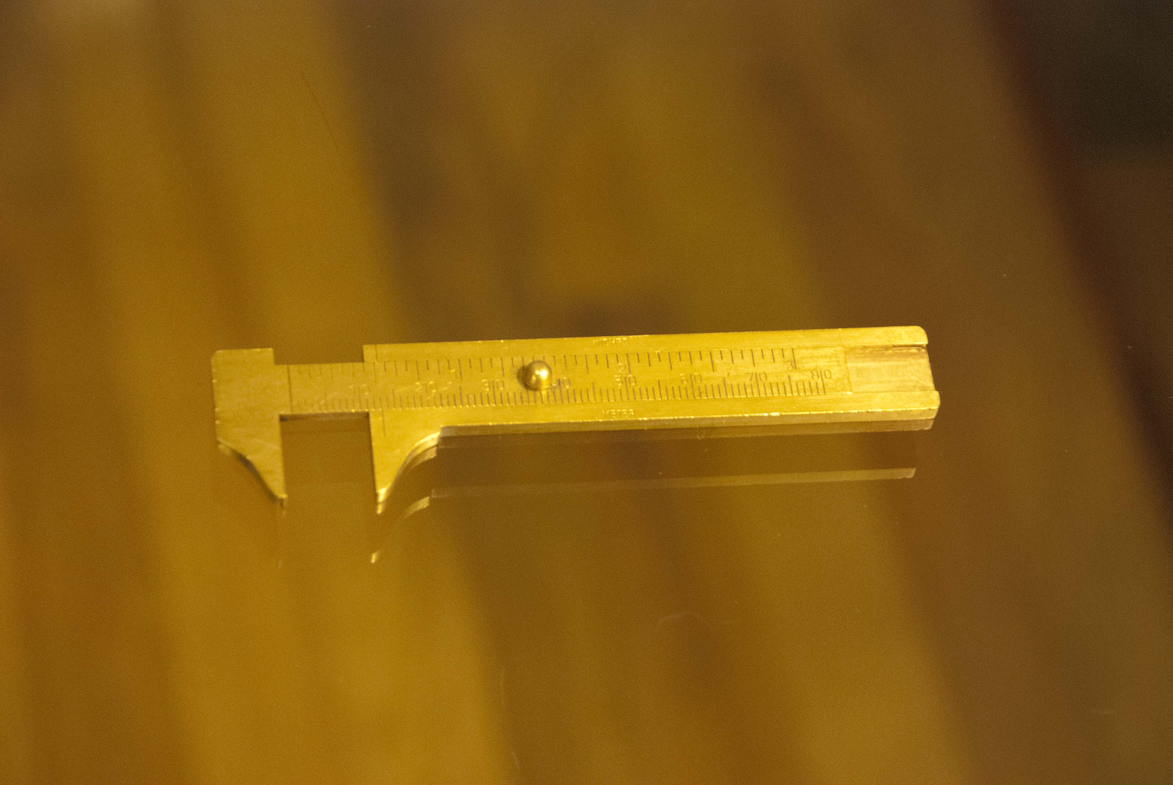 Second Time Ticking Sliding Brass Caliper by Vigor Germany