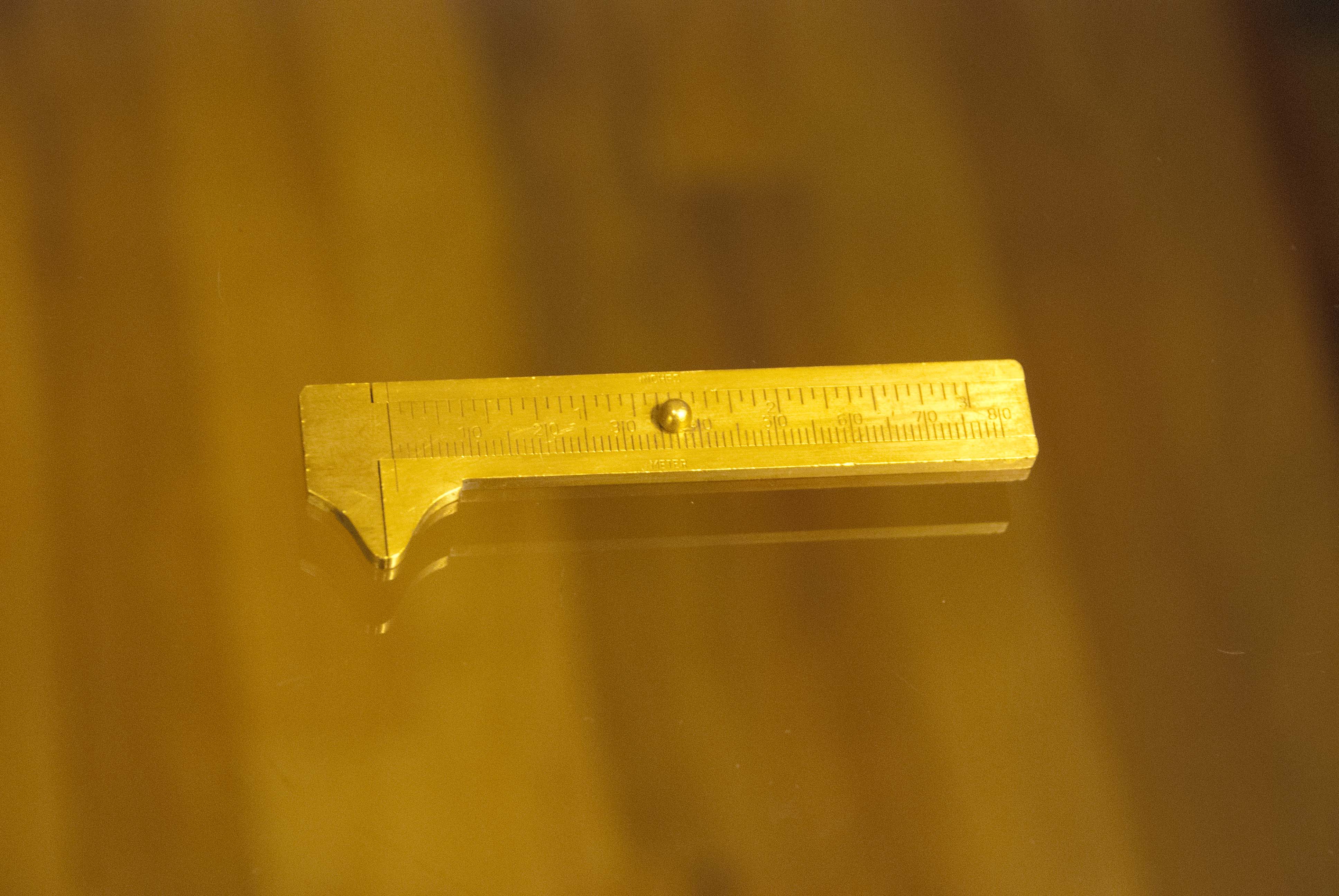 Second Time Ticking Sliding Brass Caliper by Vigor Germany