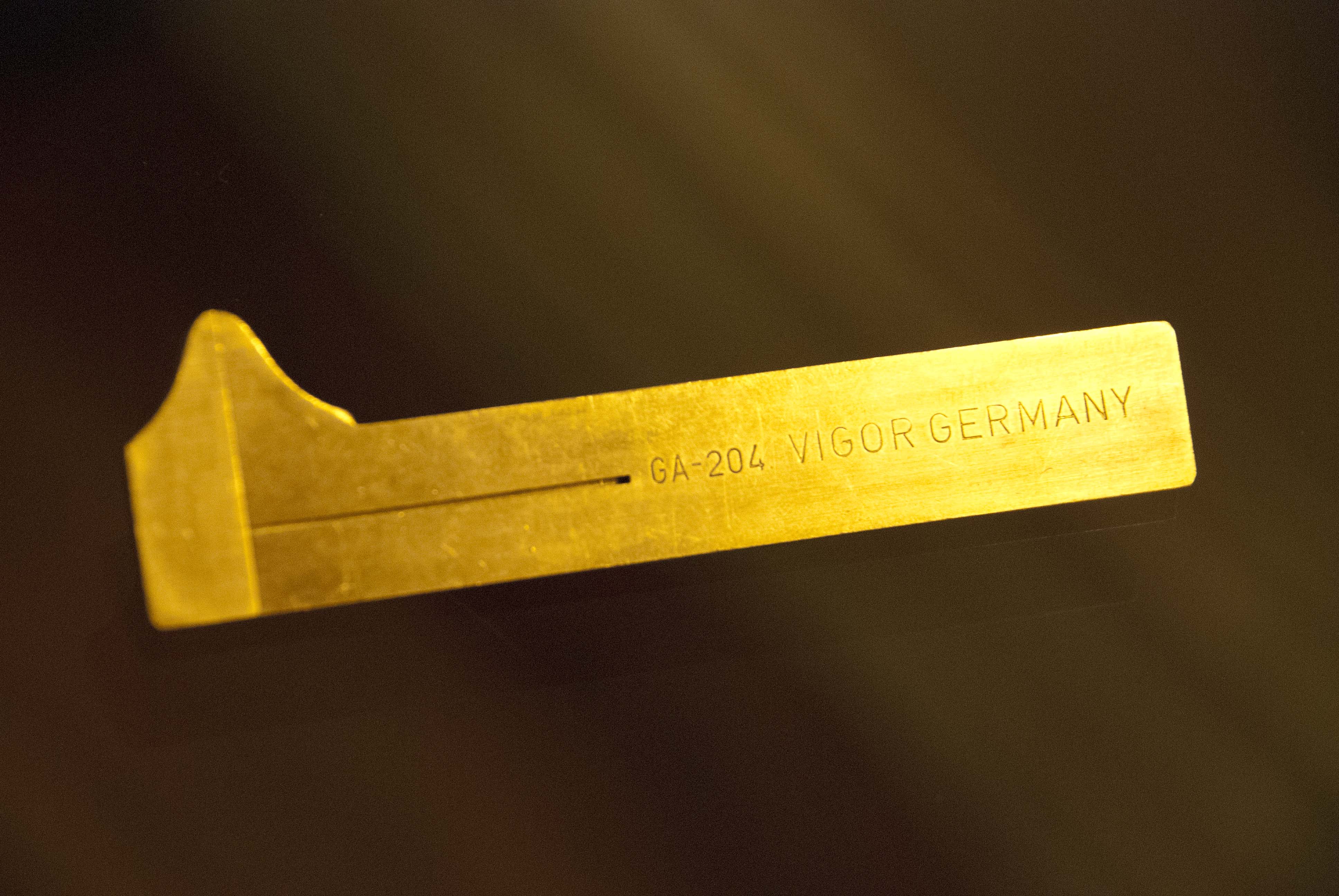 Second Time Ticking Sliding Brass Caliper by Vigor Germany