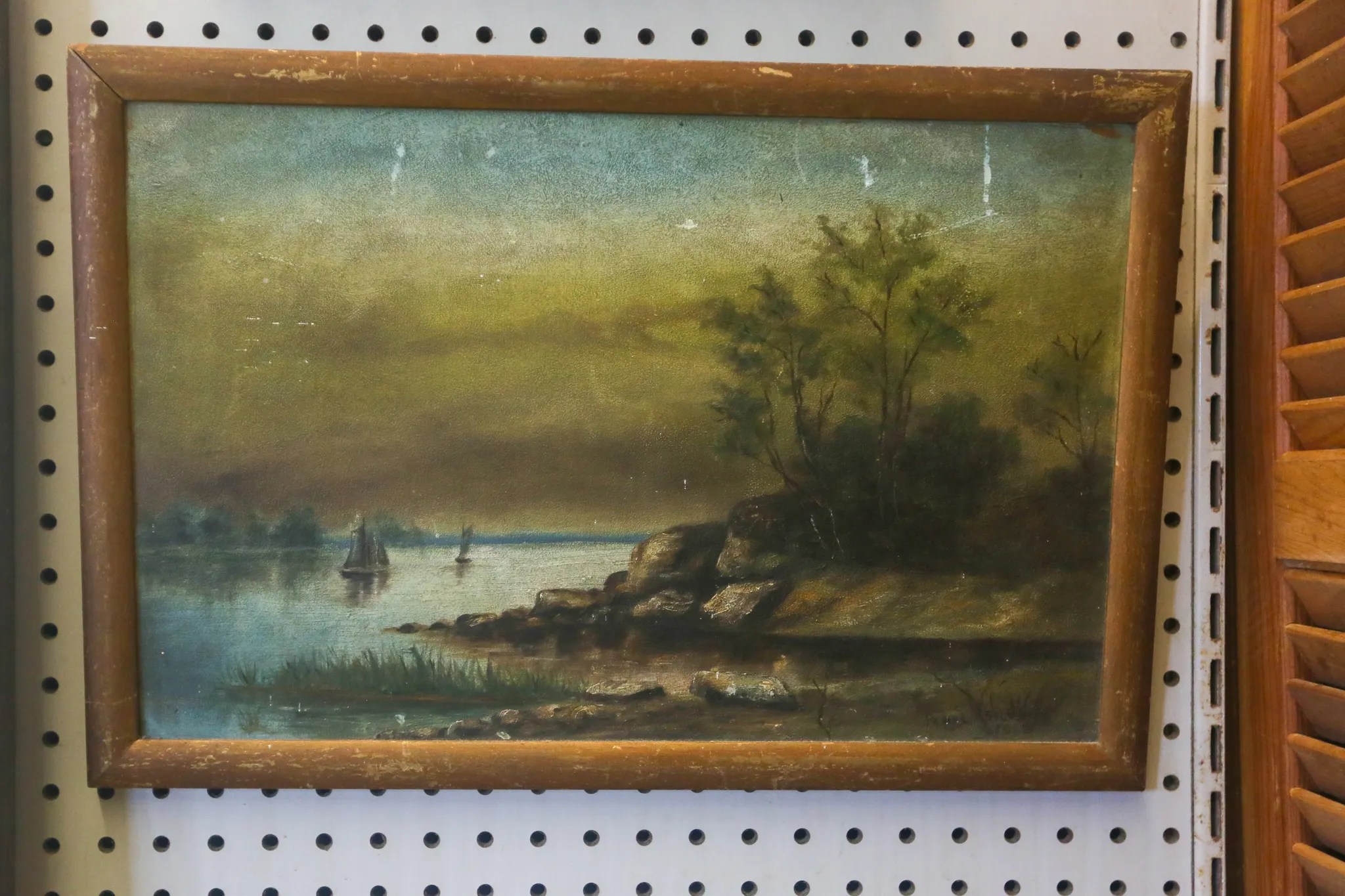 Oil On Board Signed CA 1918 Second Treasures MV Antique Store Martha's Vineyard