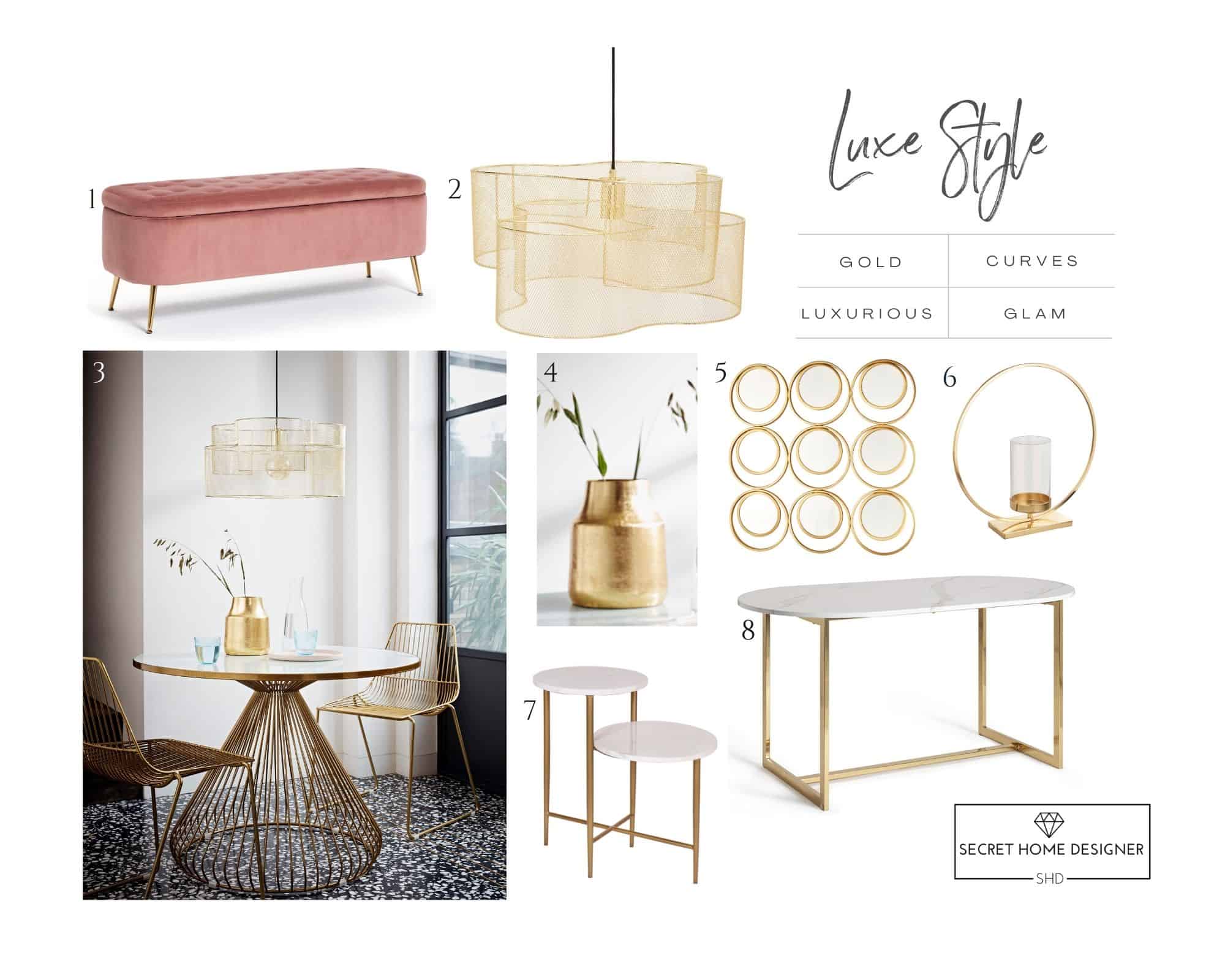 Luxe Home Decor SS21 Edit Secret Home Designer