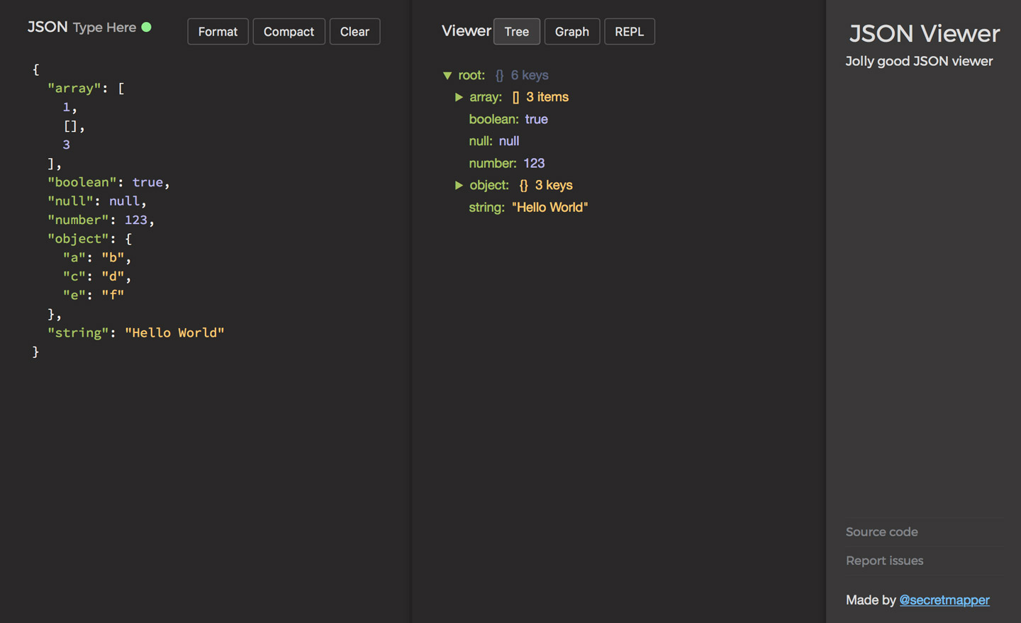 JSON Viewer view, edit and format JSON online