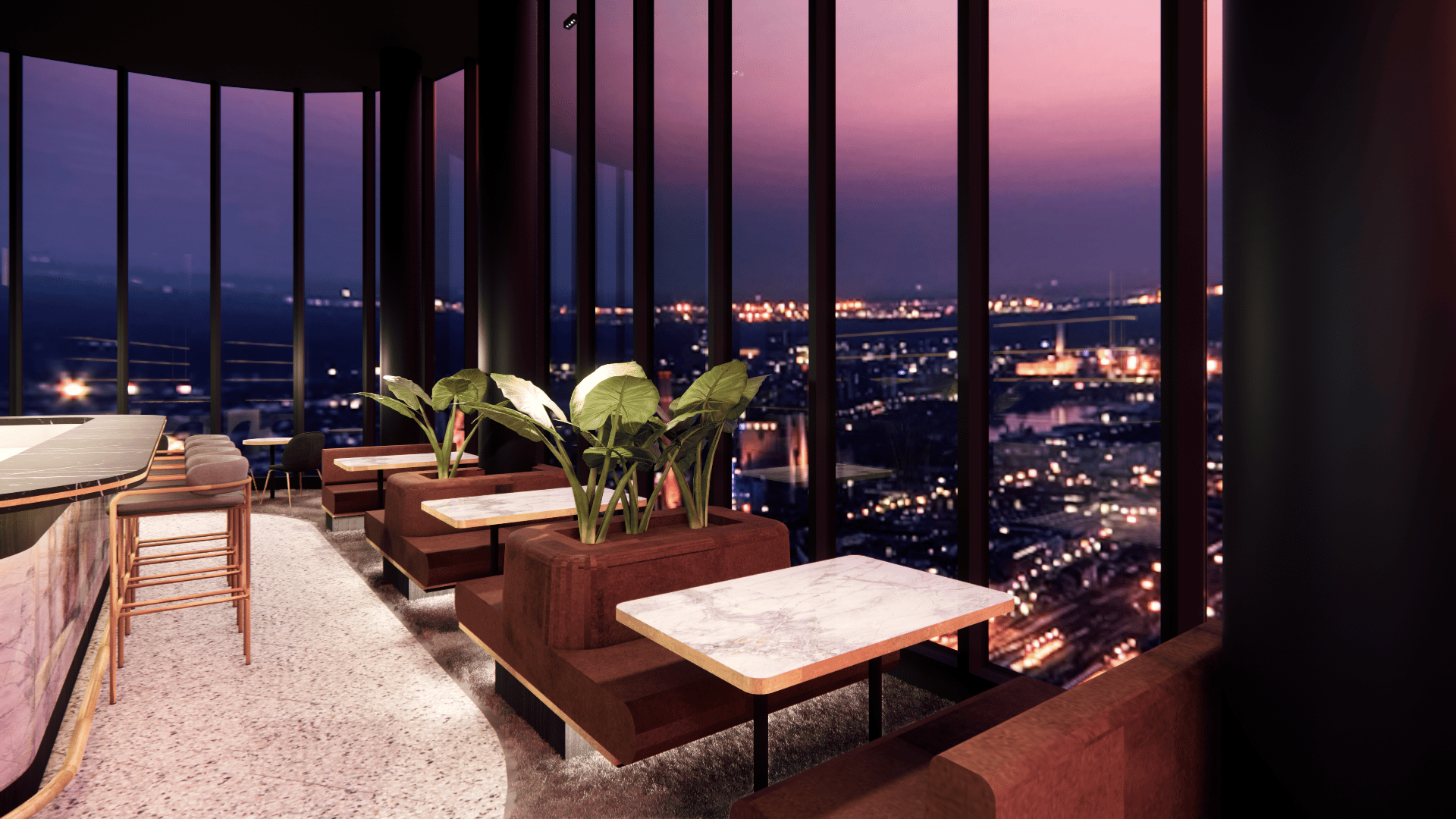 Sip On Cocktails And Gaze At 360Degree City Views From The 40th Floor