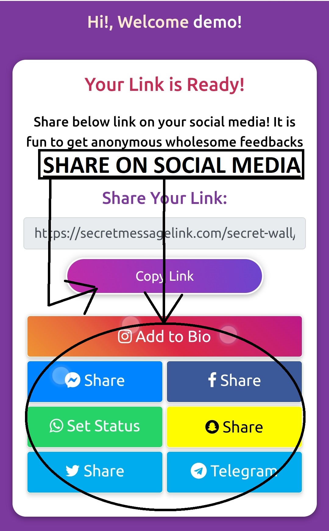 The Original Secret Message Link 2022