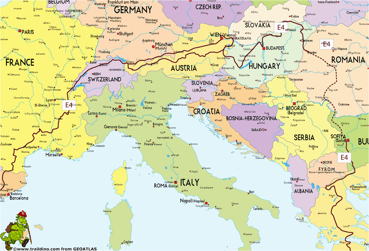 Map of Europe 2023 and 2022 Europe Map