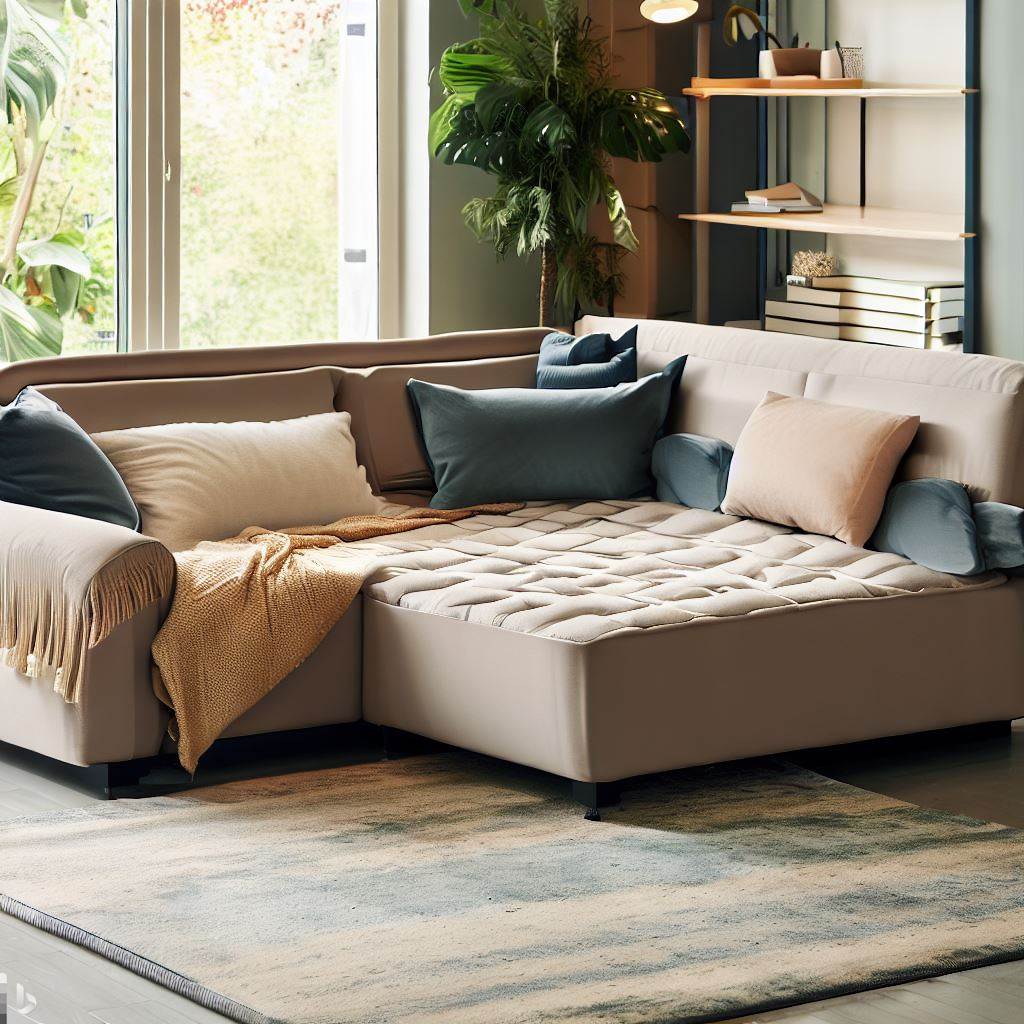 Small Sectional with Pull Out Bed Style and Functionality