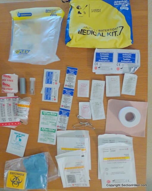 DIY Ultralight FirstAid Kit Section Hikers Backpacking Blog