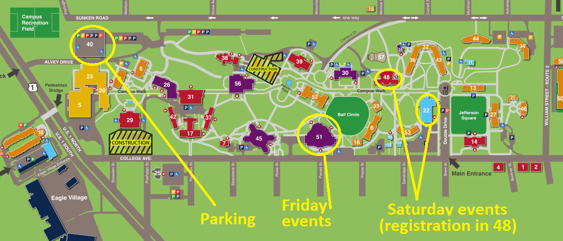 University Of Mary Campus Map Mathematical Association Of America - Maryland-District Of Columbia-Virginia Section