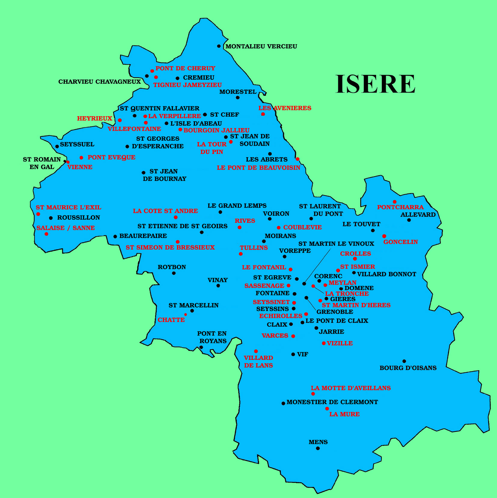 [SEUNSA GRENOBLE] Les cartes de l’académie