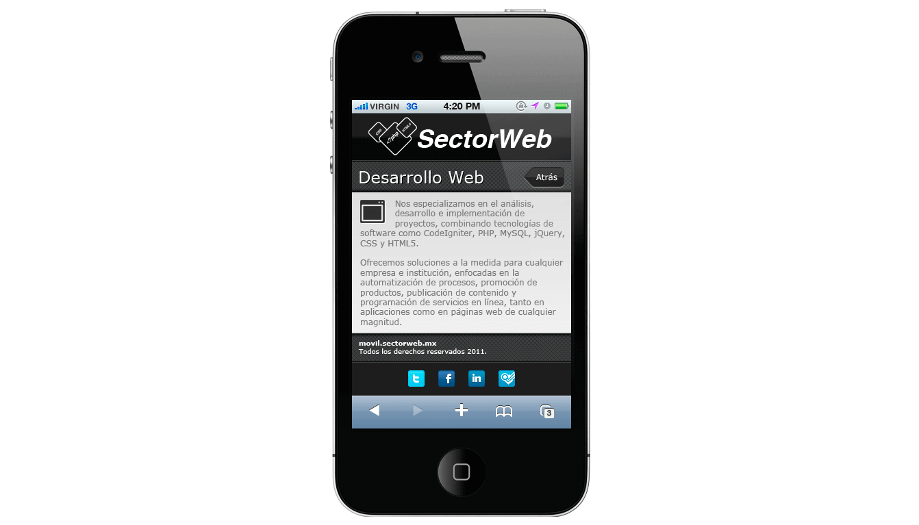 Web App Sector Web