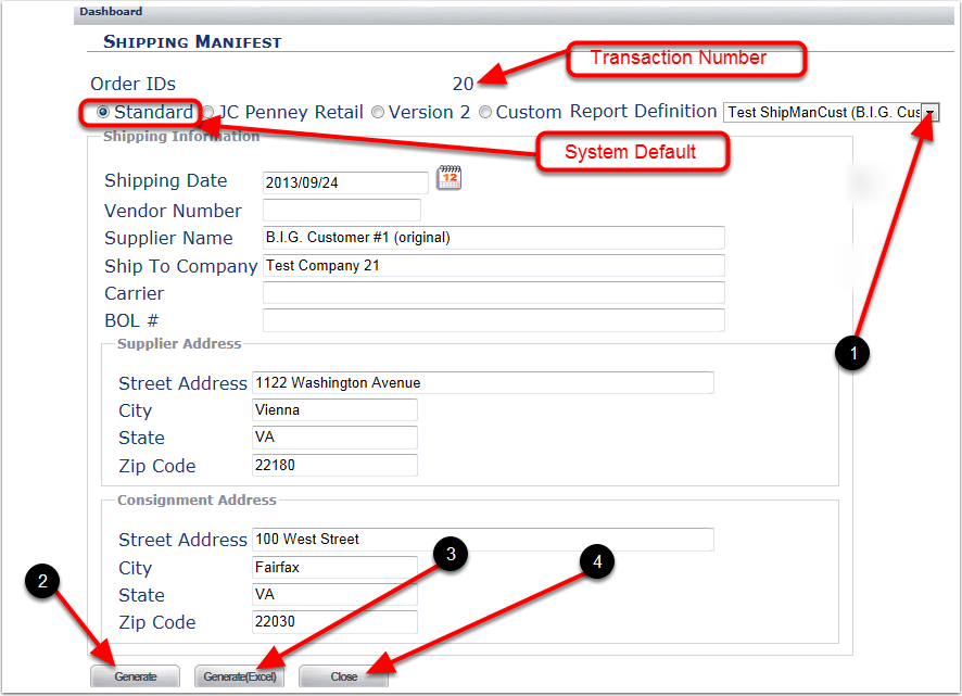 Shipping > Find Orders > Find Orders Action Menus > Print > Print