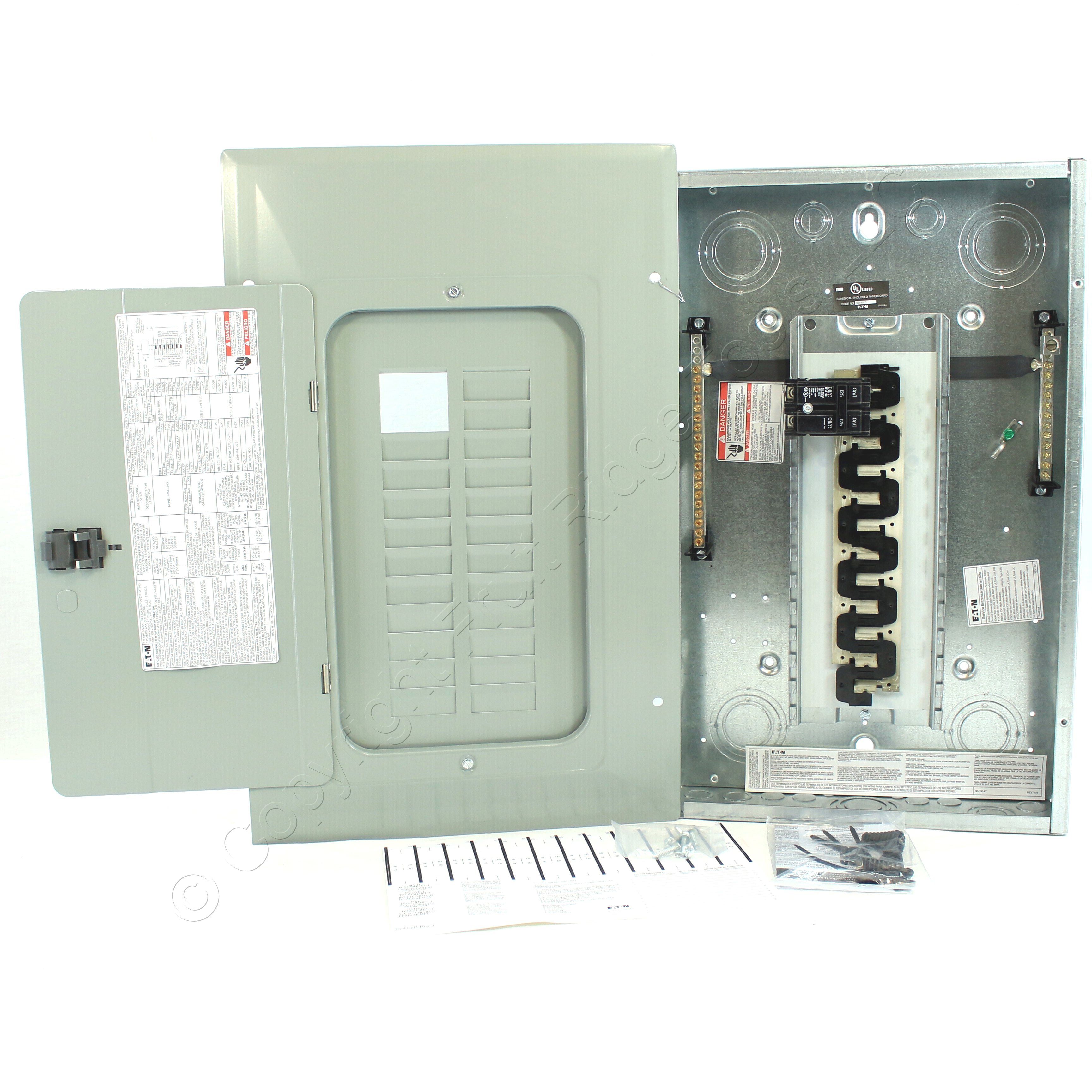 Eaton BR2024B125 CutlerHammer BR 20Space 24Circuit Main Breaker