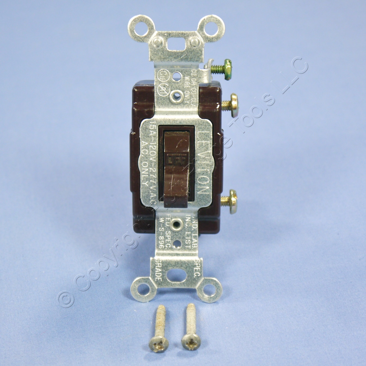Leviton Brown COMMERCIAL Grade Toggle Wall Light Switch 15A 120/277V Bulk 55012 eBay