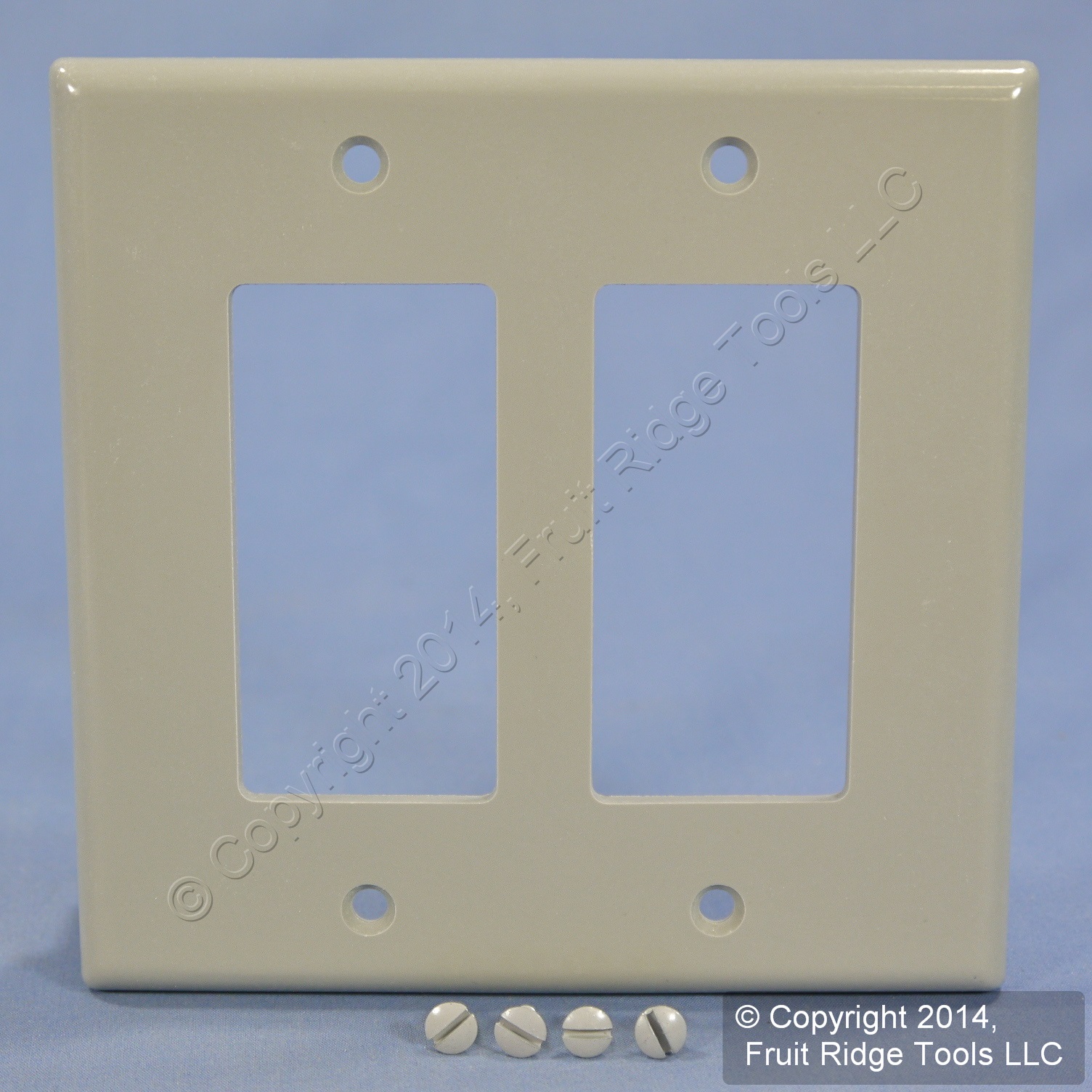 New Leviton Midway Gray 2Gang Decora Plastic Wallplate GFCI GFI Cover
