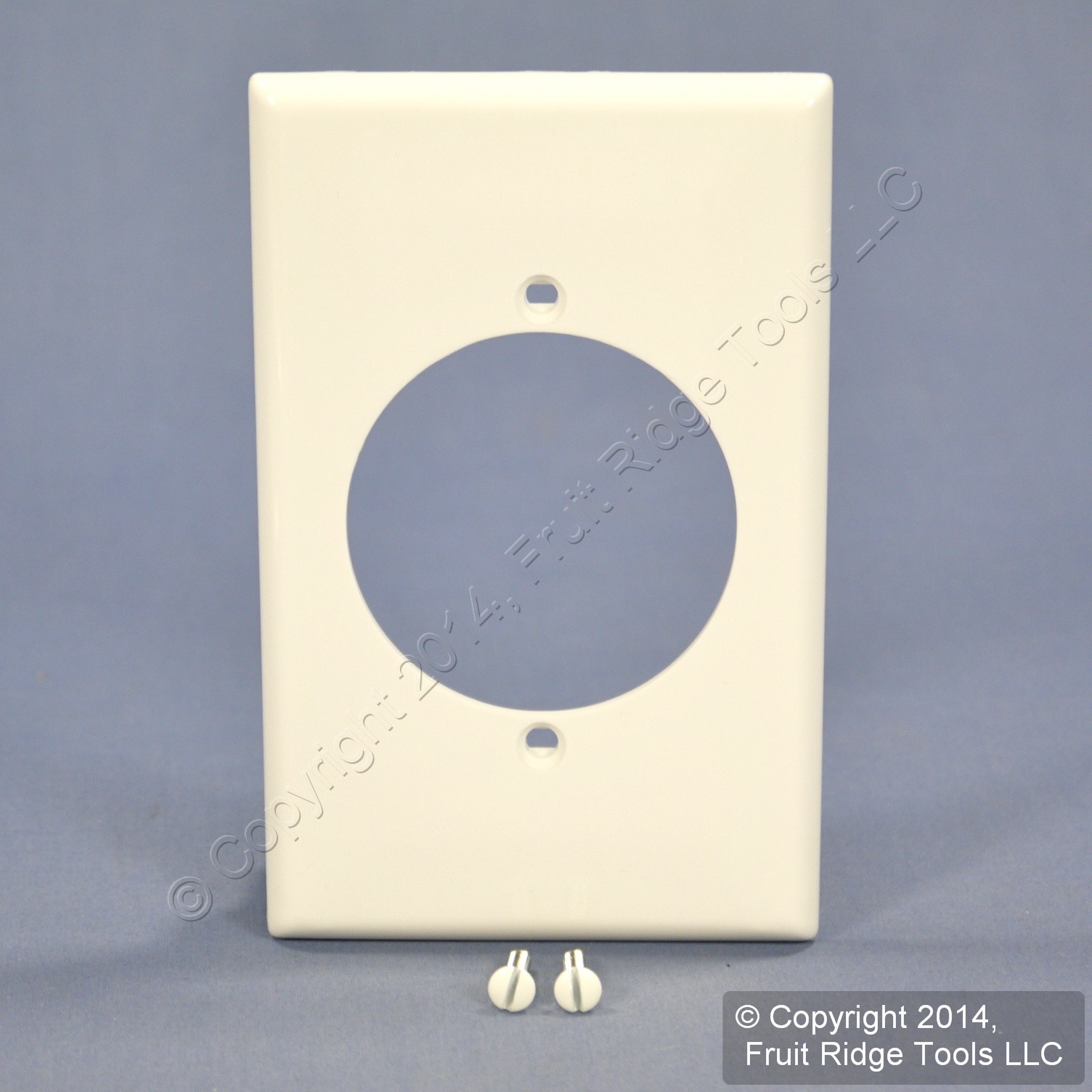 Leviton White Range Outlet Cover Dryer Unbreakable Receptacle Wallplate