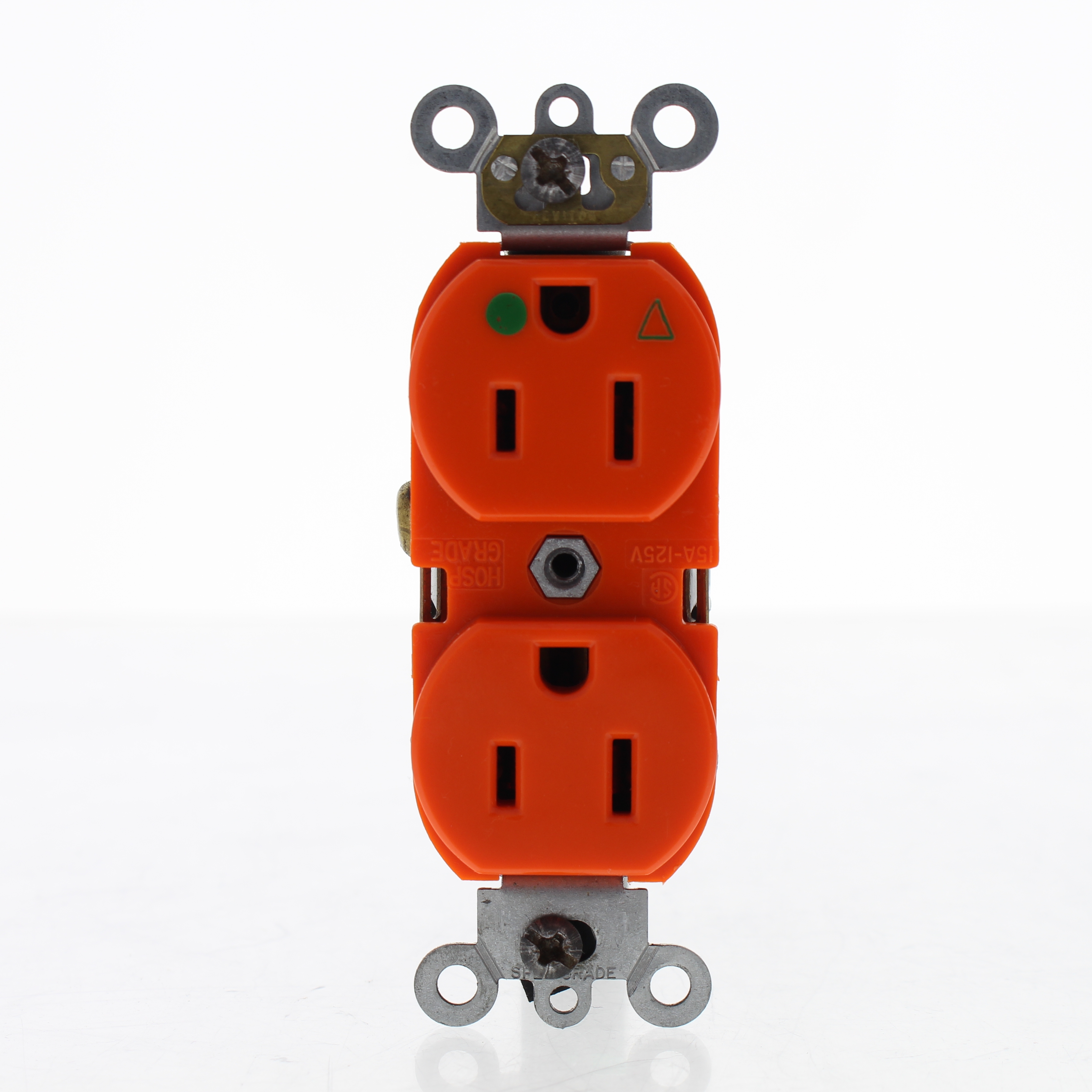 Leviton Orange HOSPITAL ISOLATED GROUND Receptacle Outlet 515 15A Bulk 8200LIG 78477029855 eBay