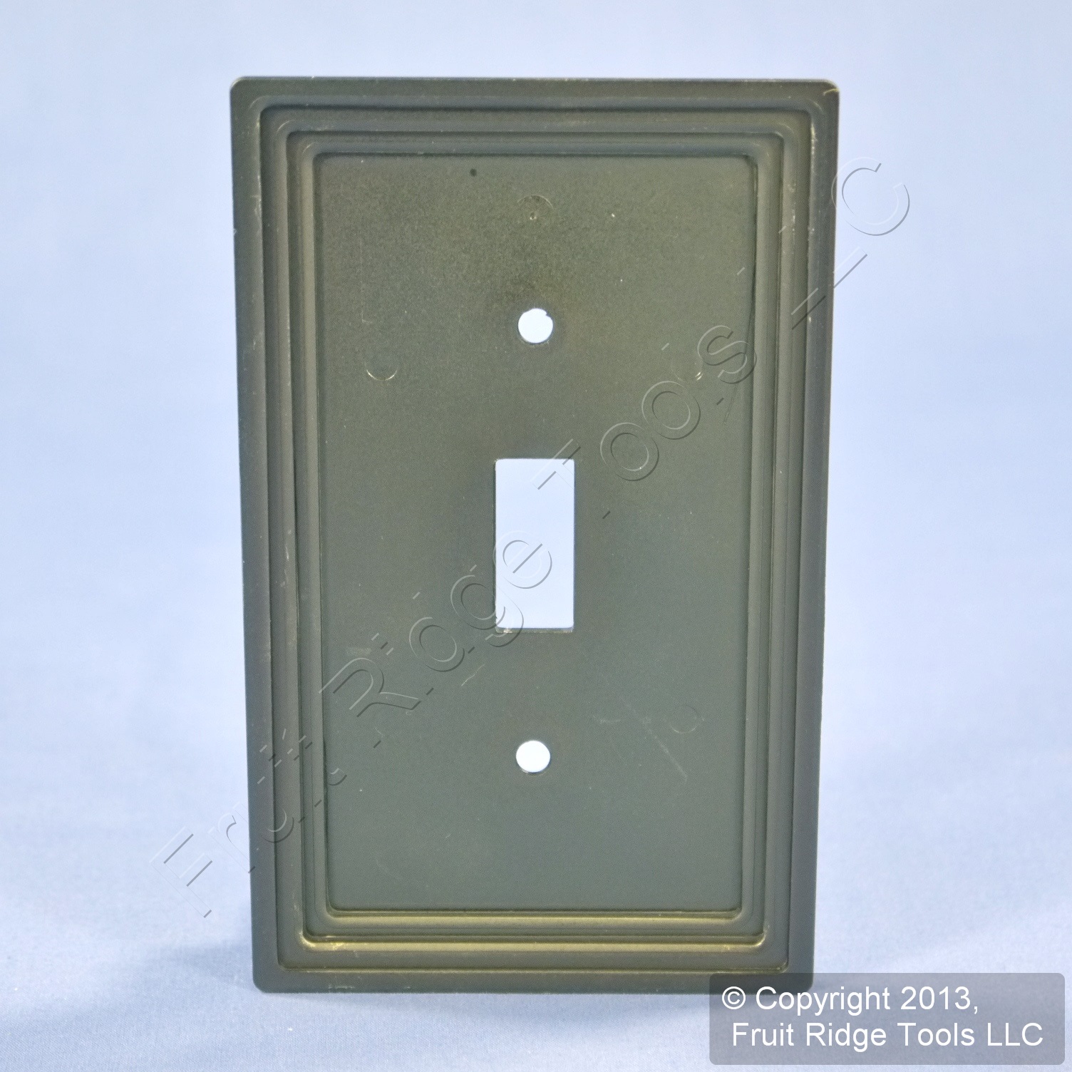 LEVITON 1GANG BRUSHED Brass Metal Switch Cover Wall Plate Switchplate