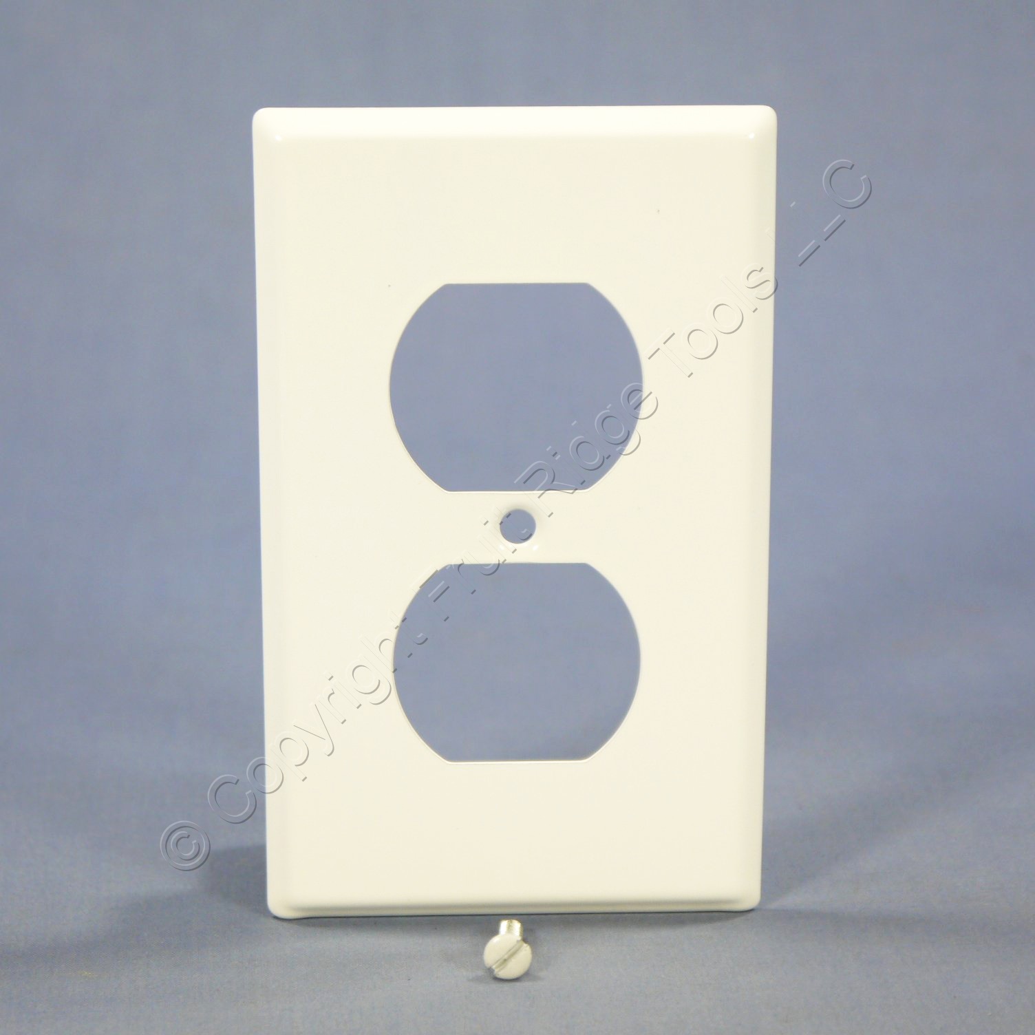 Mulberry White STANDARD 1G Painted Metal Duplex Receptacle Wallplate Cover 86101 eBay