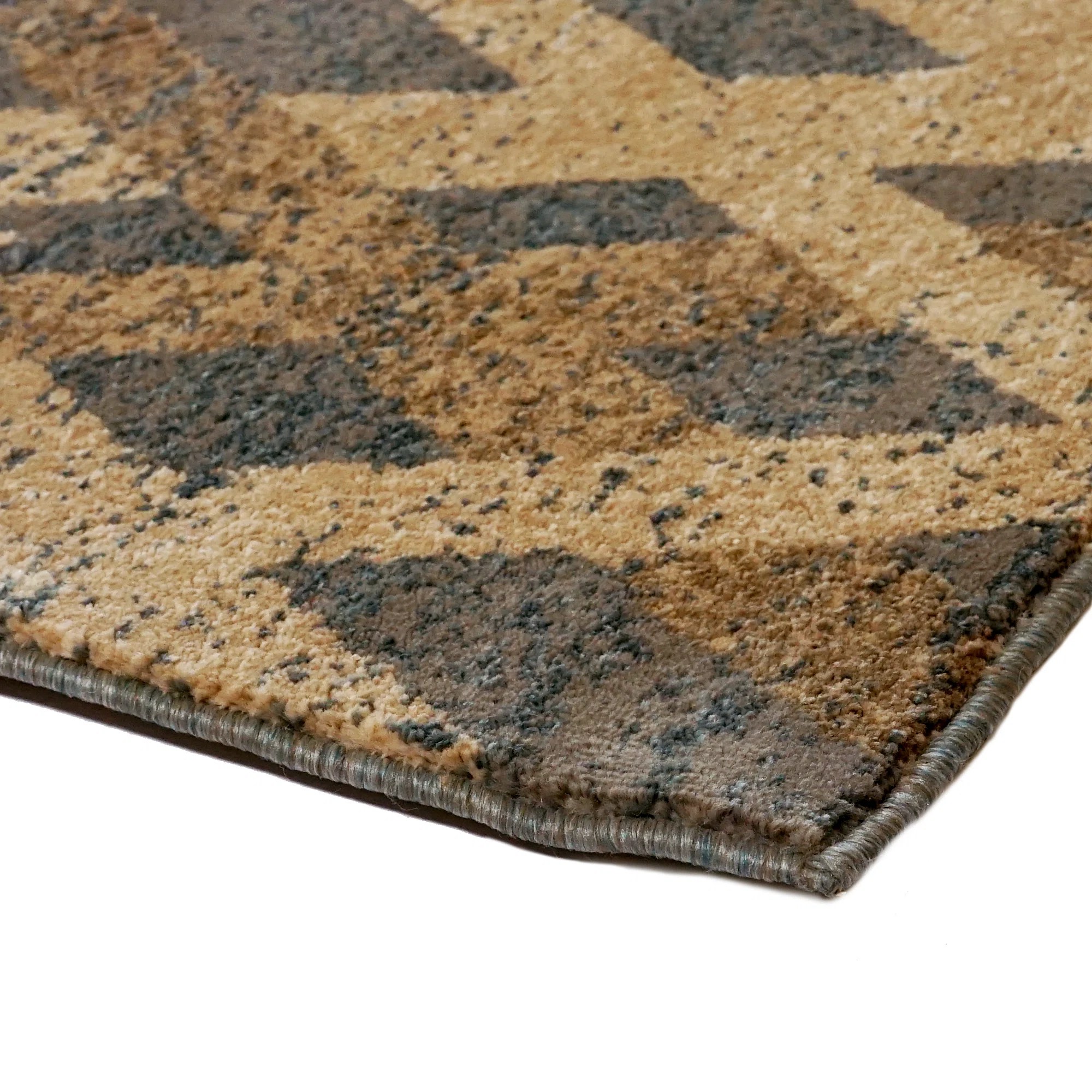 Broyhill® Chevron Steel Blue Area Rug Wayfair