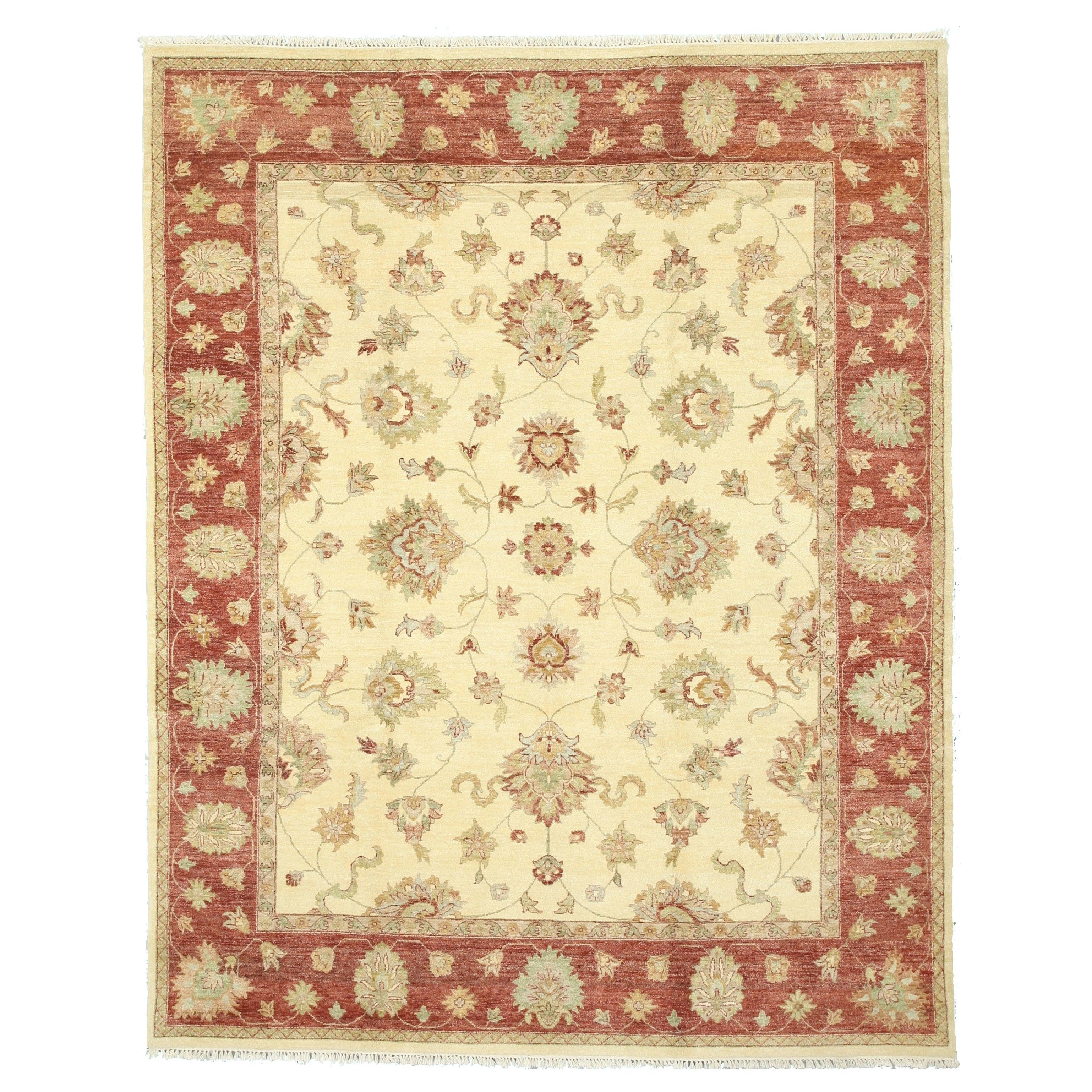 Eastern Rugs HandKnotted Ivory Area Rug Wayfair