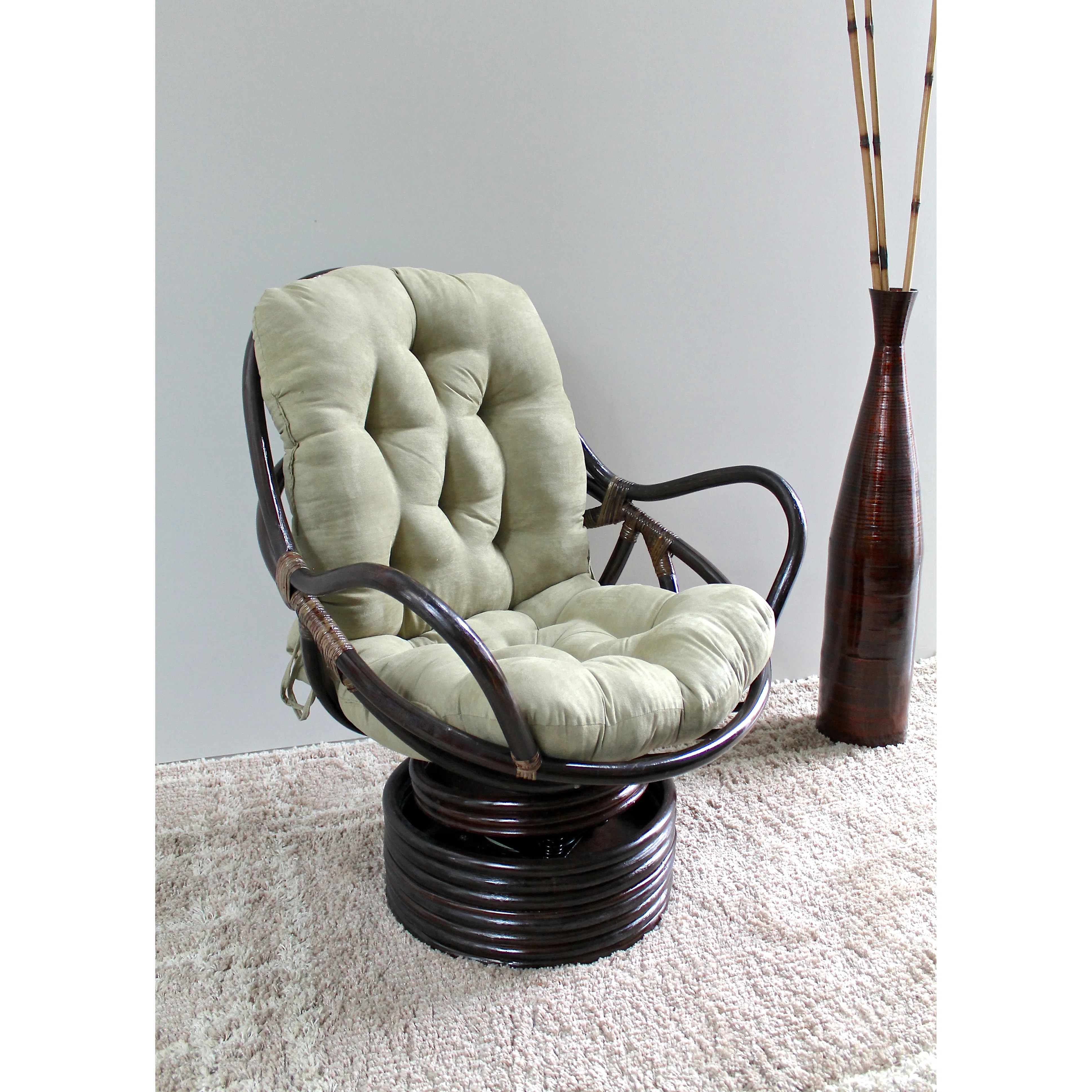 International Caravan Rattan Swivel Rocker & Reviews Wayfair.ca