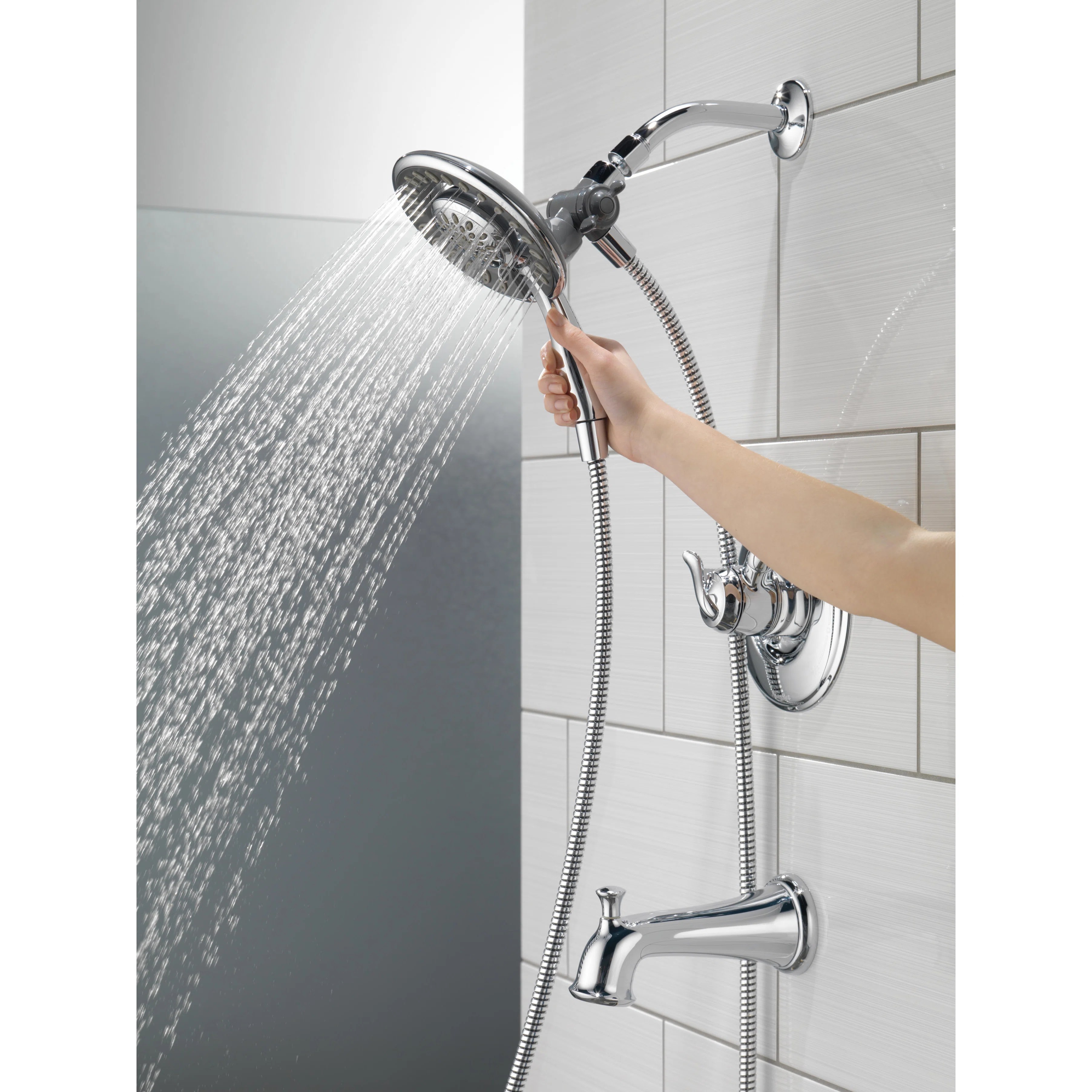 Delta Linden Dual Function Complete Shower System & Reviews Wayfair