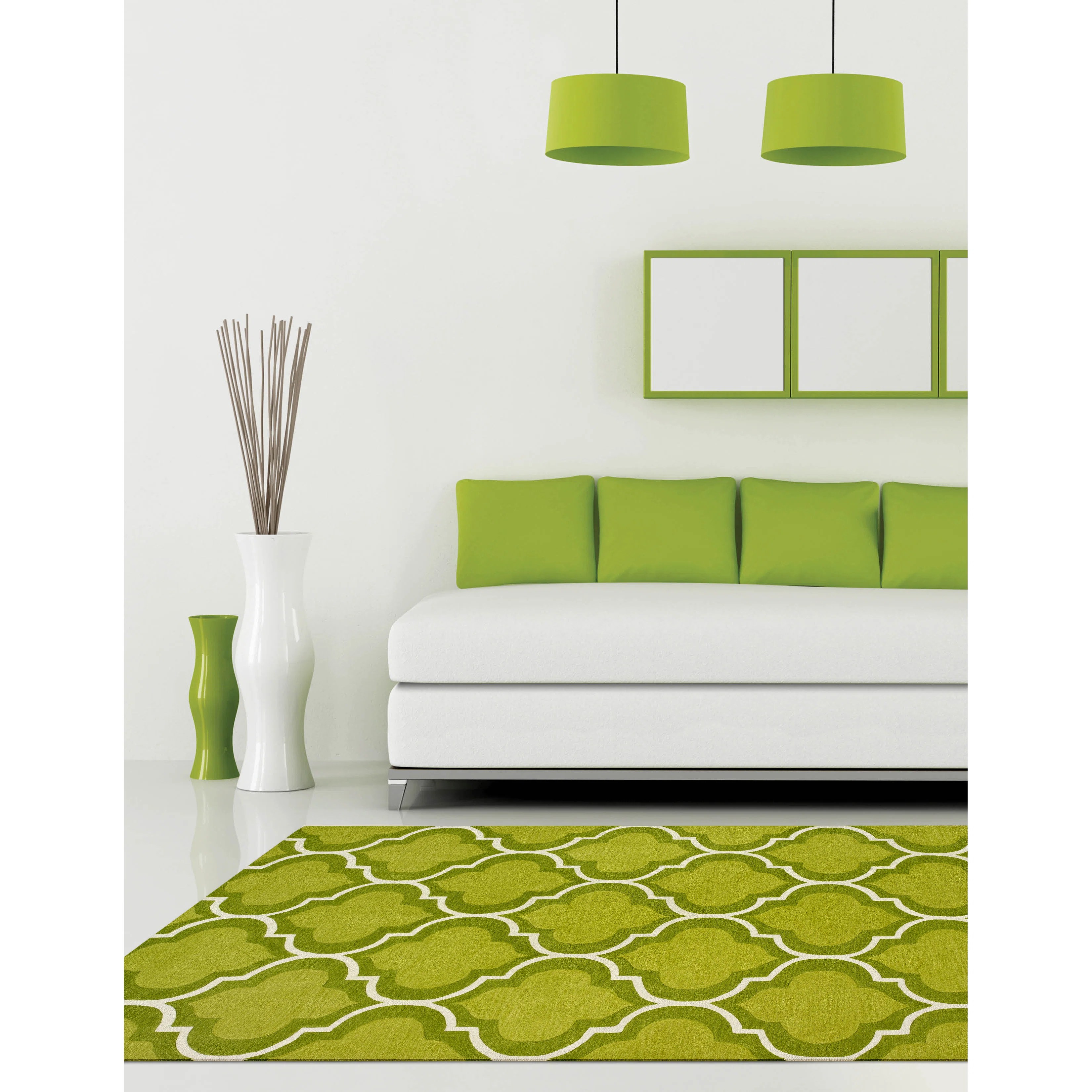 Infinity Lime Area Rug Wayfair