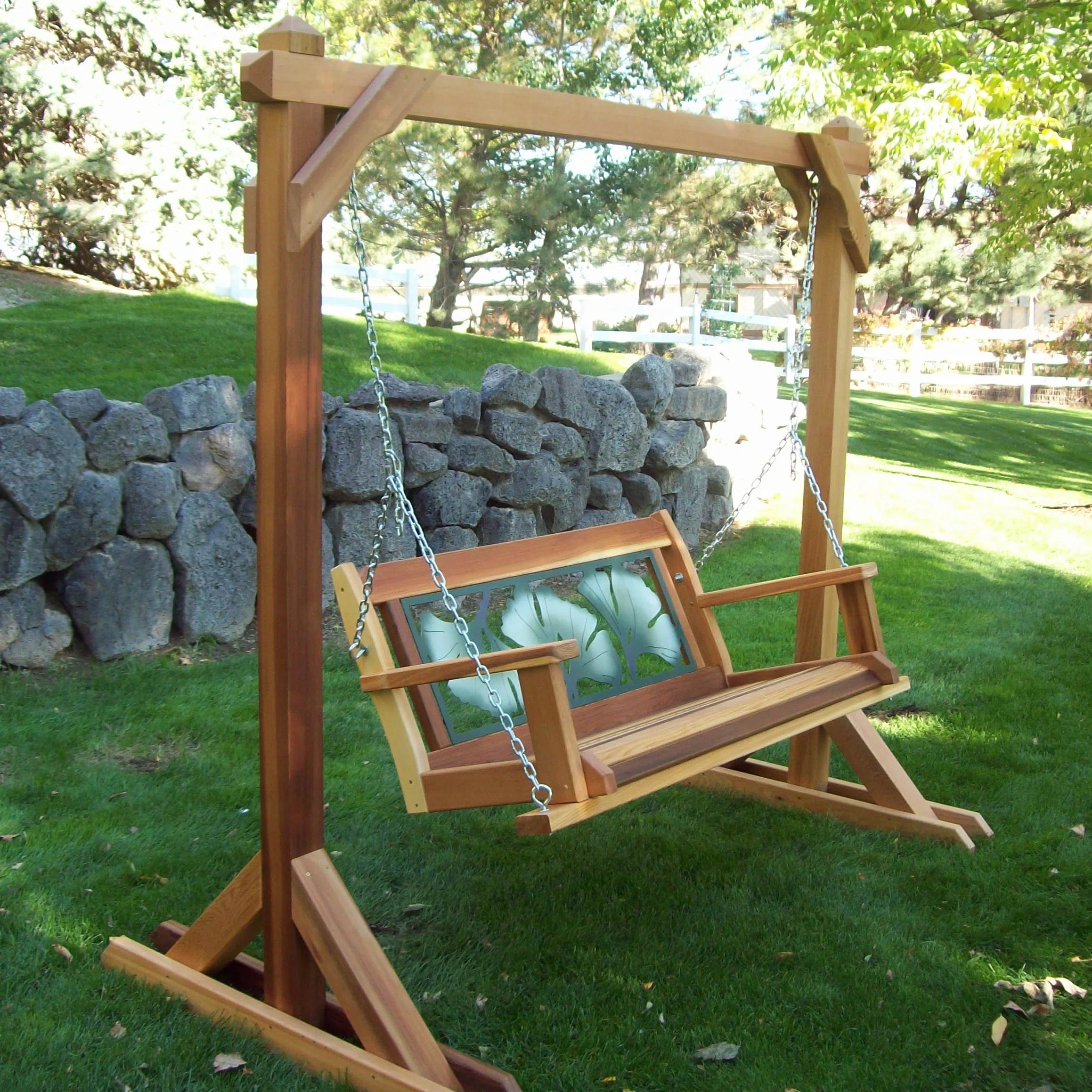WoodCountry Basic Porch Swing Stand & Reviews Wayfair