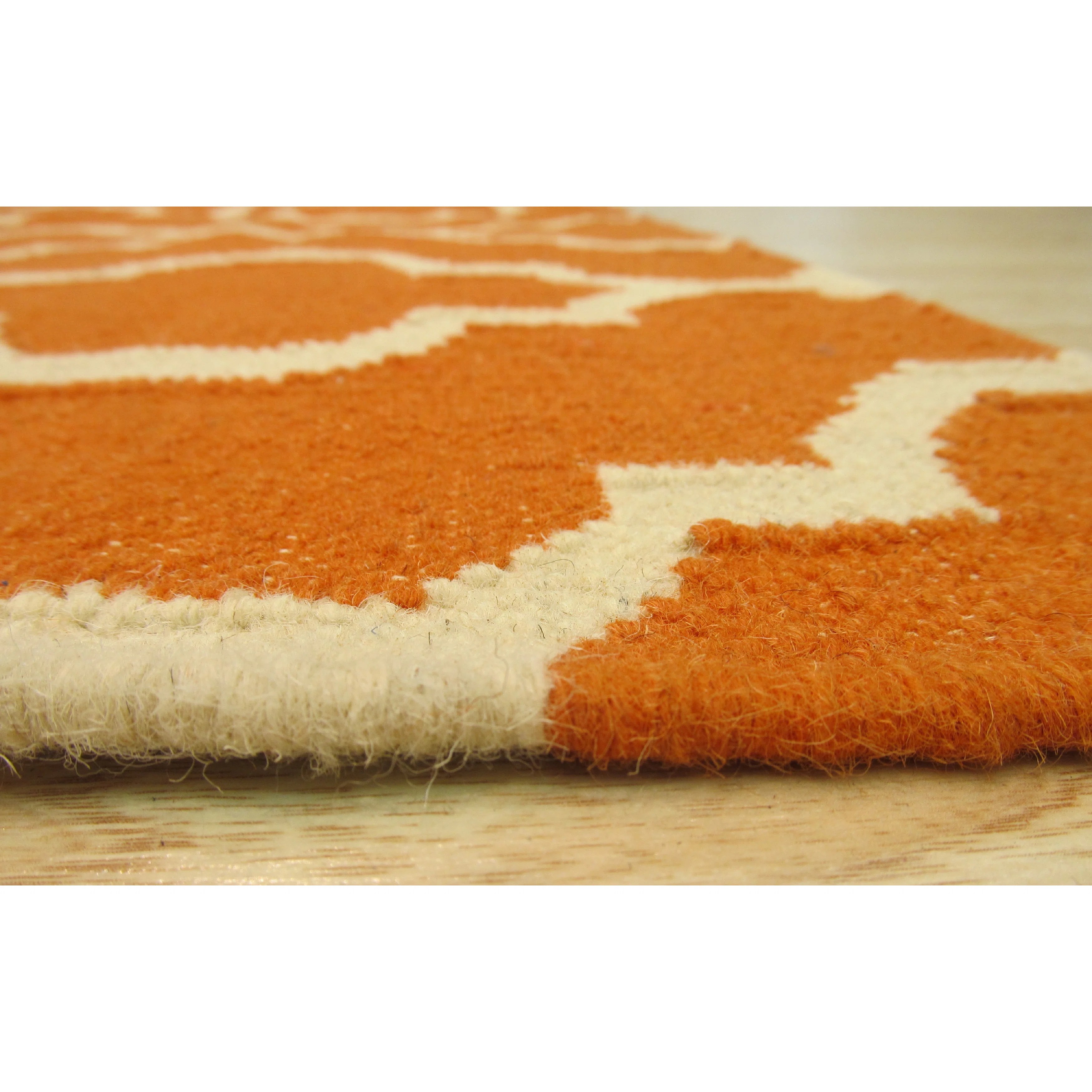 Eastern Rugs Moroccan Handmade Orange Area Rug Wayfair