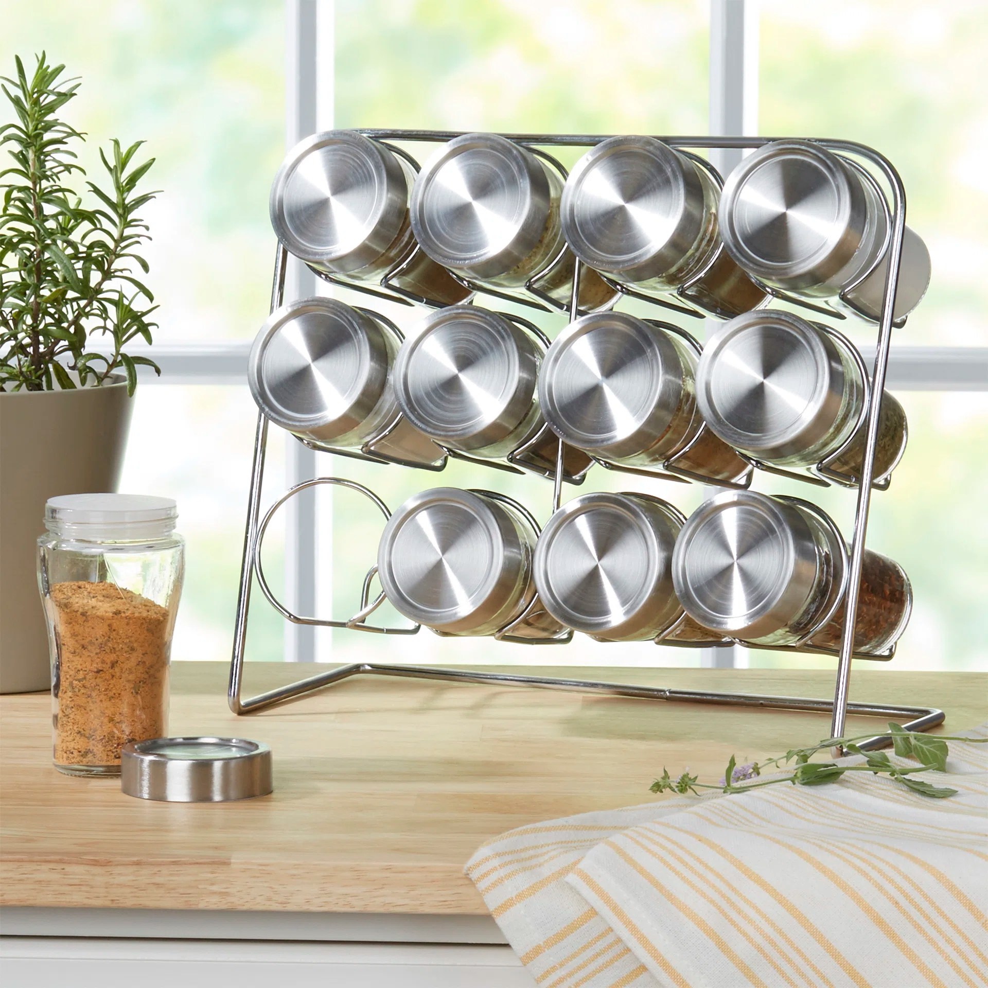 Wayfair Basics Wayfair Basics 12 Piece Spice Rack Set & Reviews