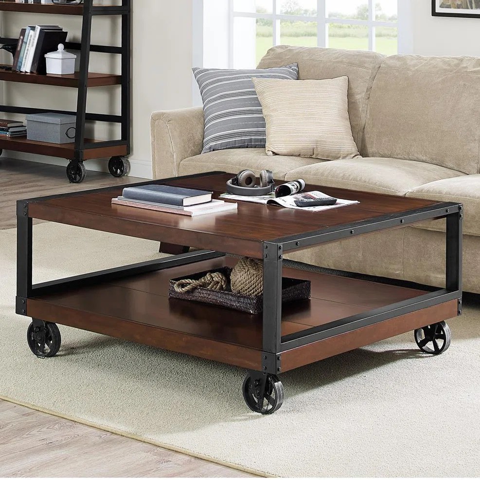 Laurel Foundry Modern Farmhouse Adams Magazine Rack Coffee Table Wayfair