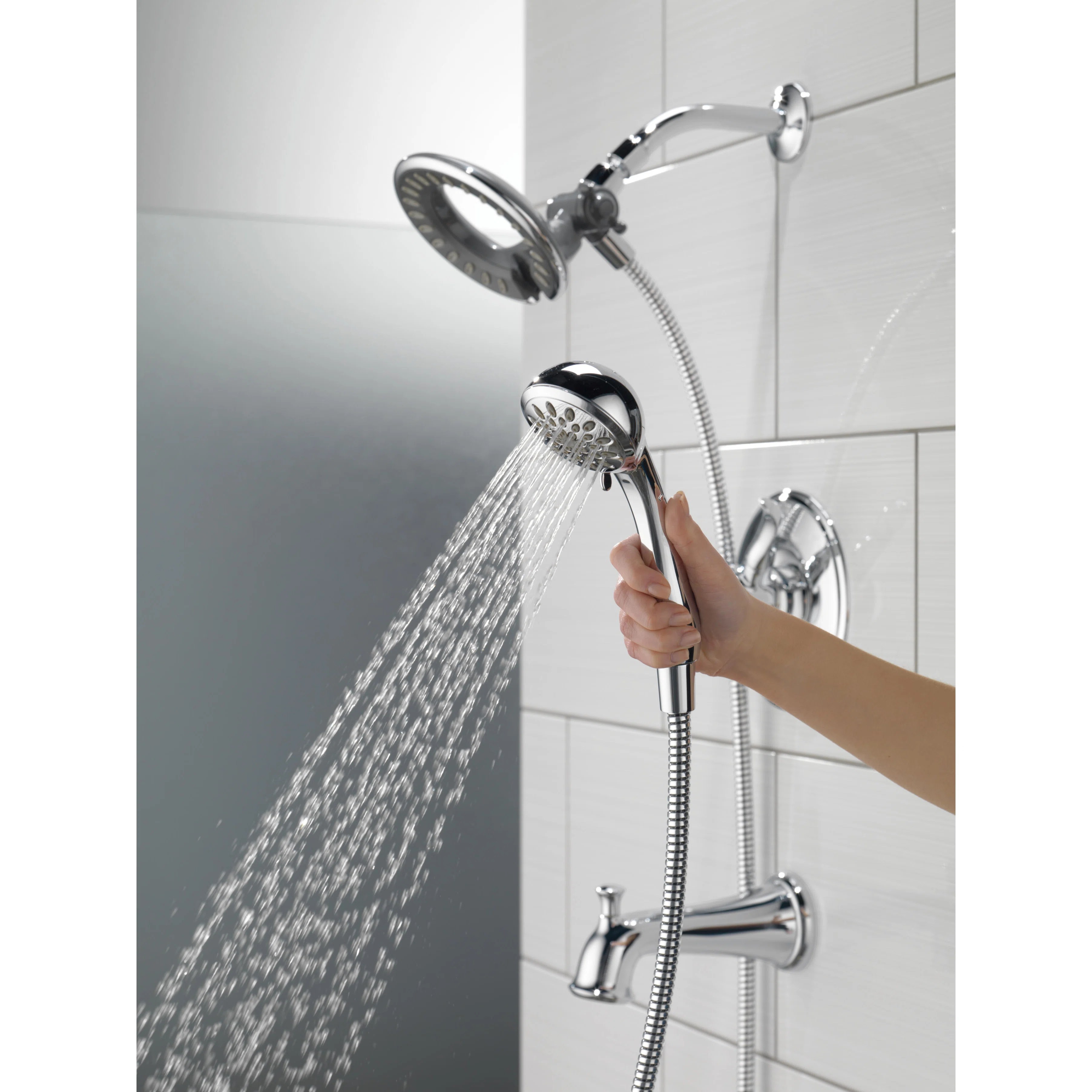 Delta Linden Dual Function Complete Shower System & Reviews Wayfair
