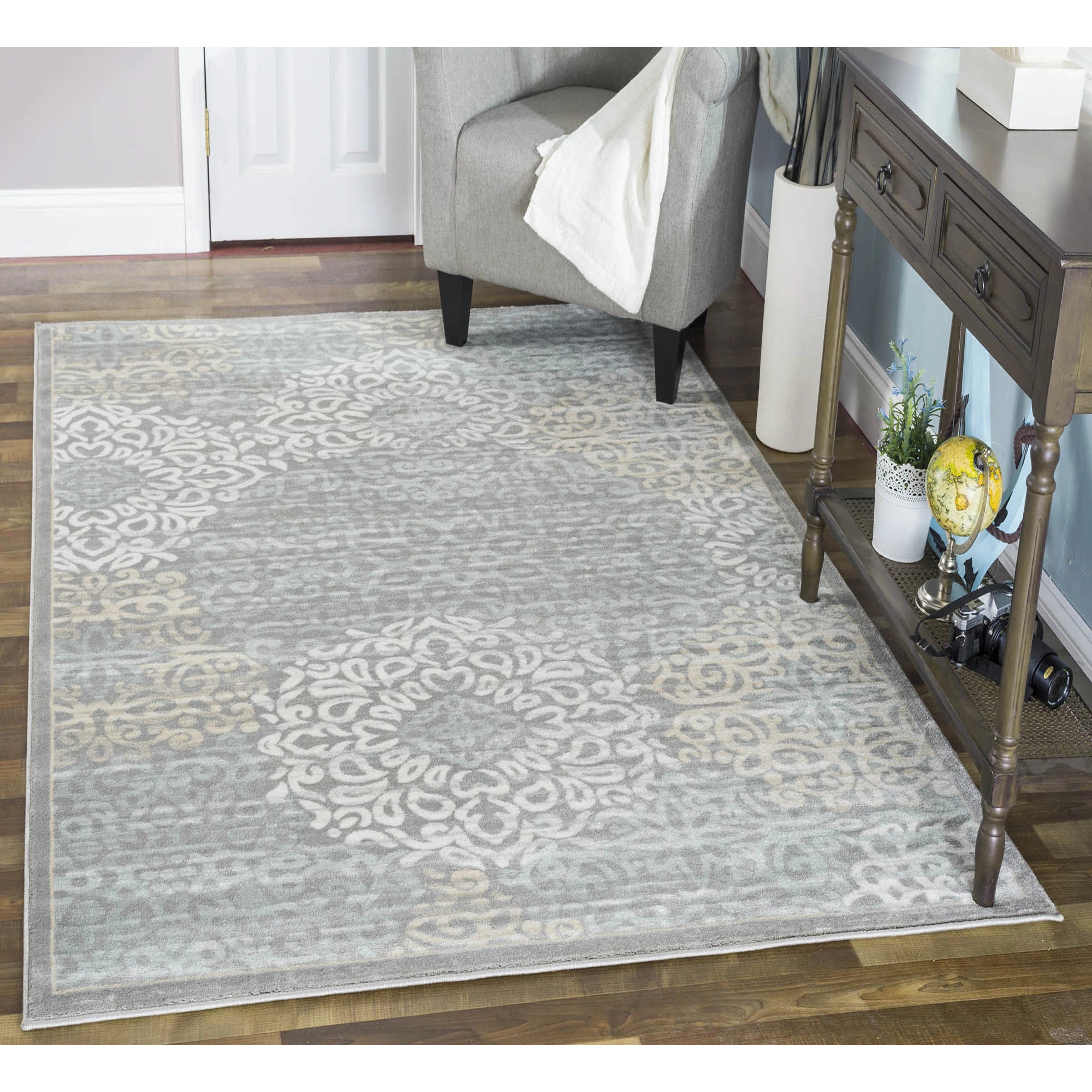 Threadbind Anderson Gray Area Rug & Reviews Wayfair