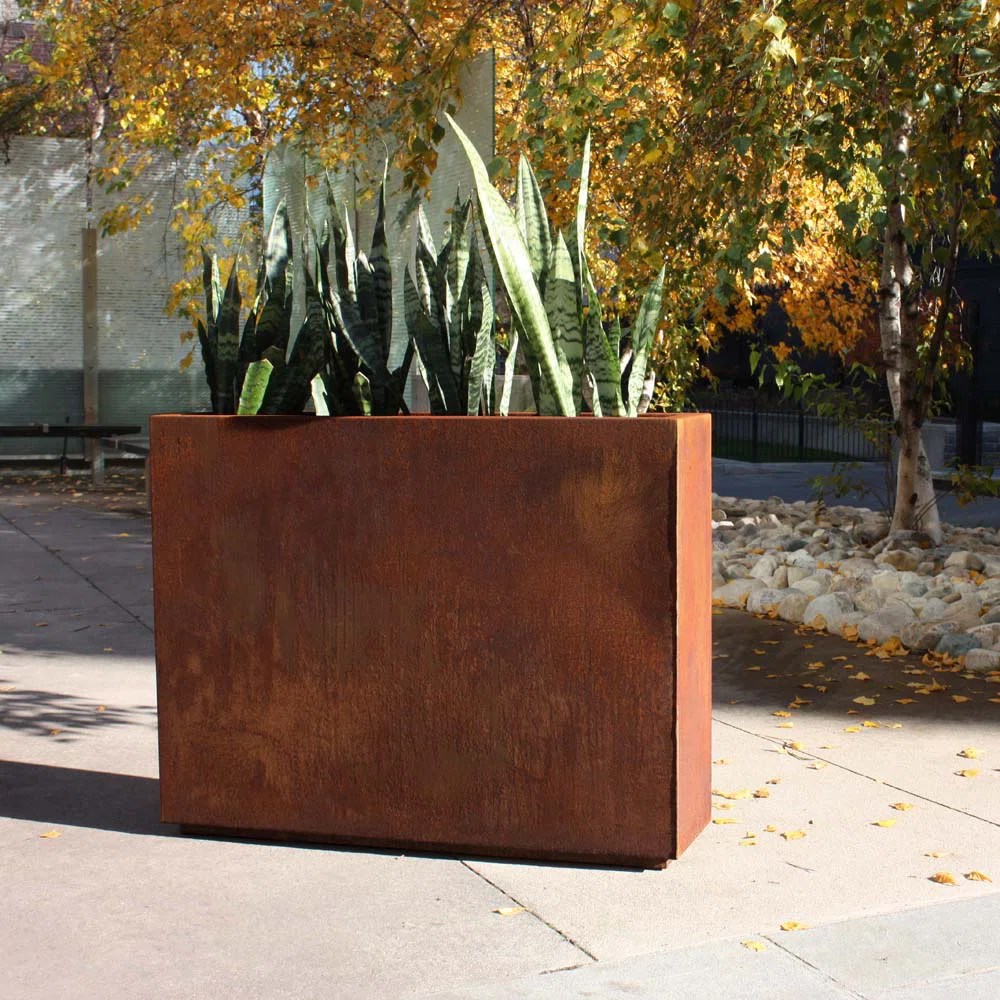 Stunning Rectangular Metal Planter Boxes References