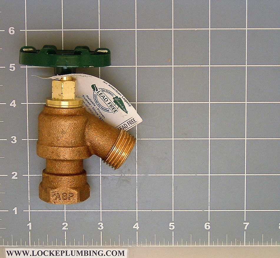 Arrowhead Brass 925LF Garden Valve With Dual Nested Threads Locke
