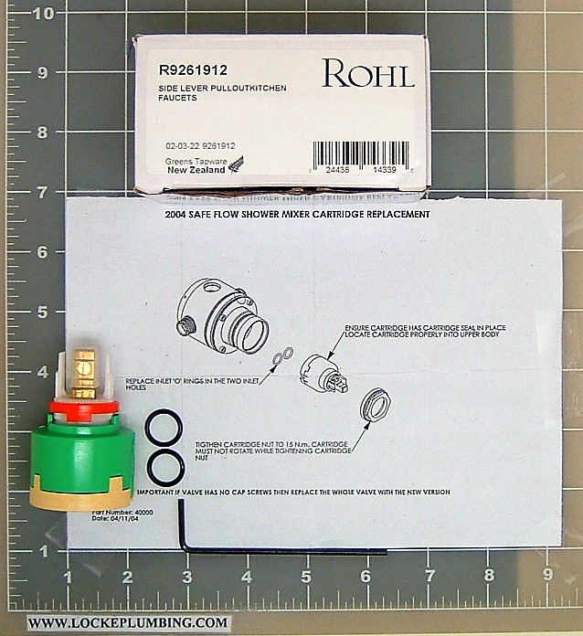 Rohl R9261912 Ceramic Single Lever Cartridge Locke Plumbing