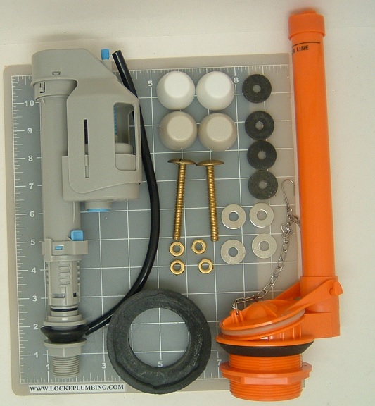 St Thomas Creations Two Piece Toilet Rebuild Kit for 2 inch Flush Valve