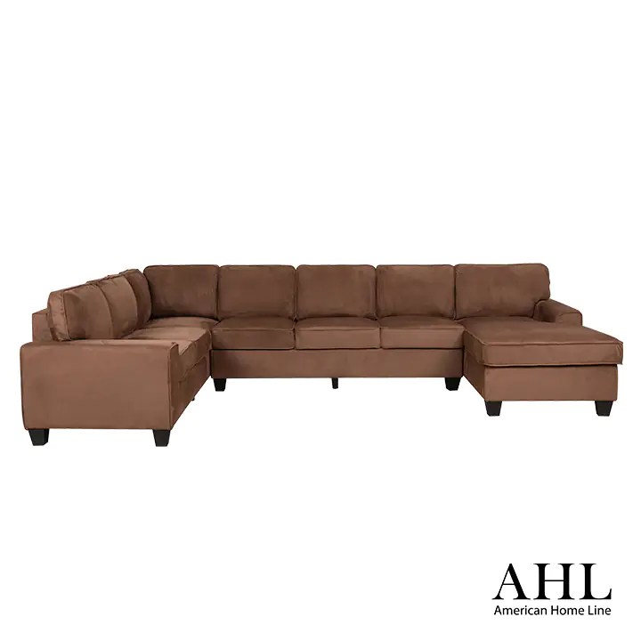 Boswell Storage Sectional in Chocolate