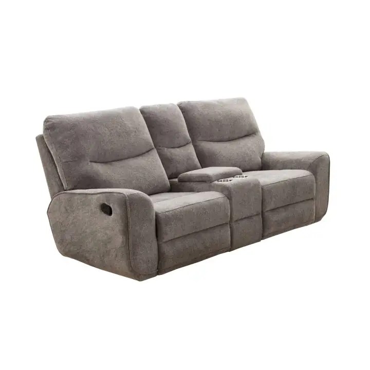 Plush Reclining Loveseat in Oatmeal by Lifestyle