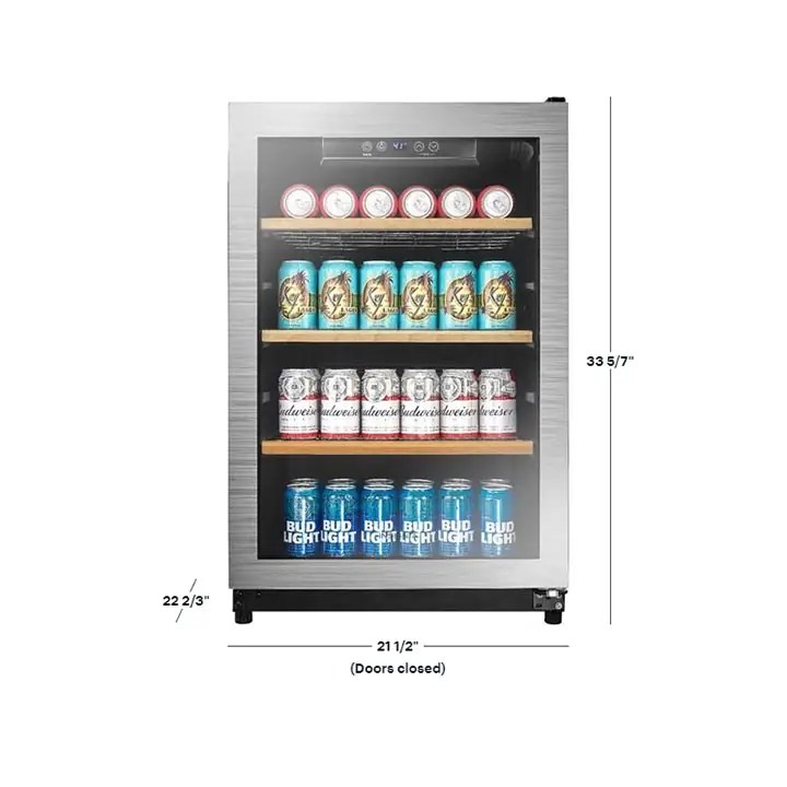 Insignia 130Can Beverage Cooler Silver BB21520040
