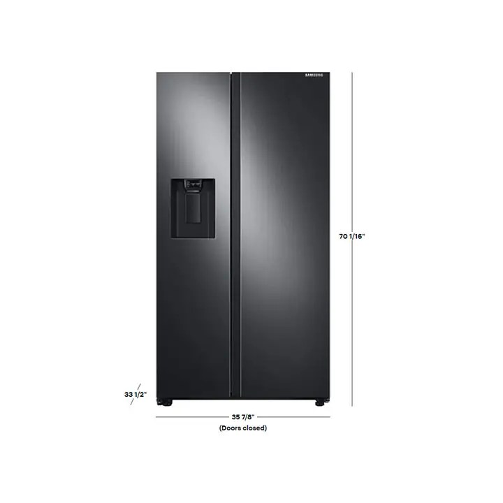 Samsung 27.4 Cu.Ft. SidebySide Refrigerator Black stain BB21471836