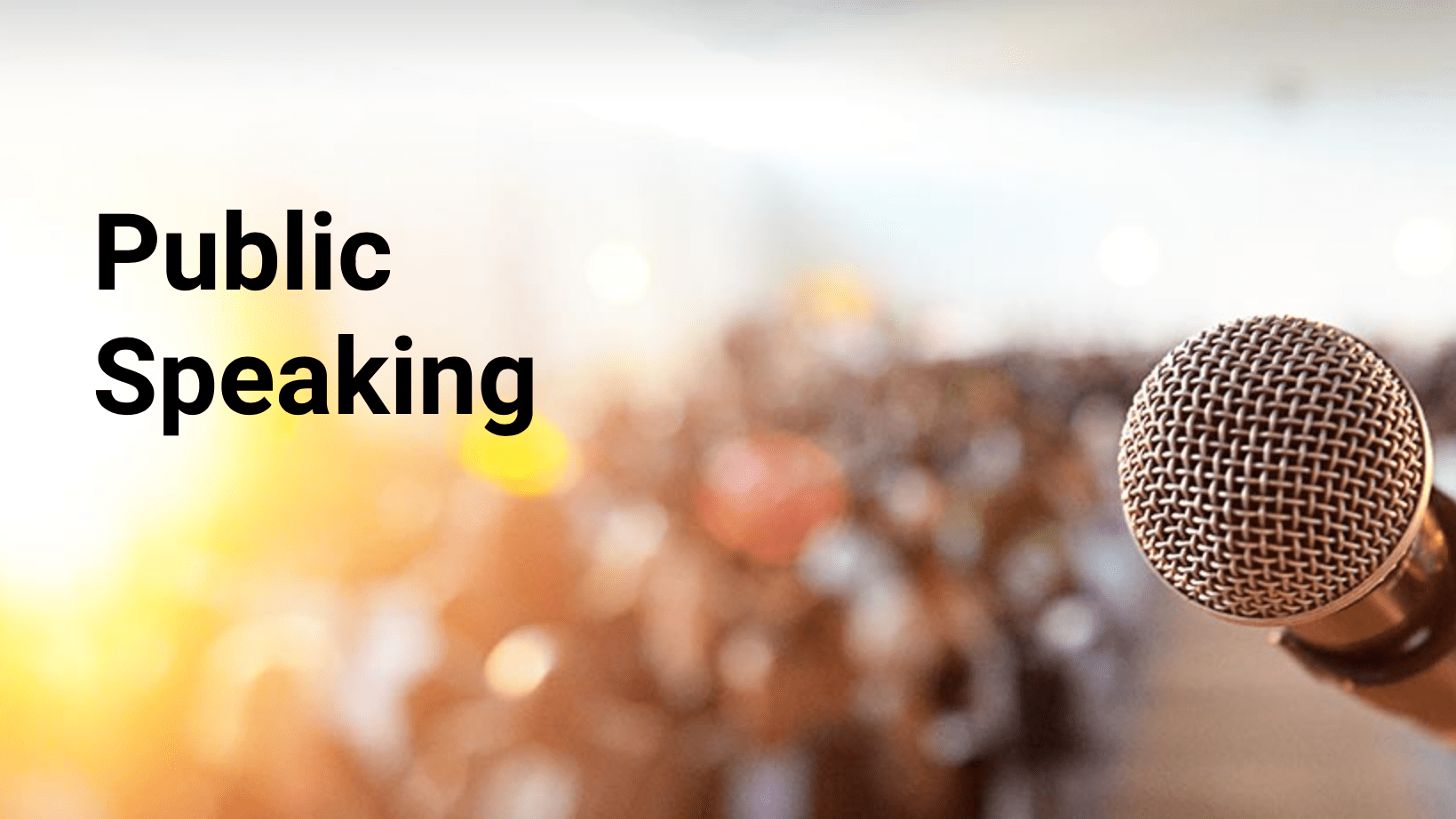 Free introduction to our Public Speaking Courses Meetup